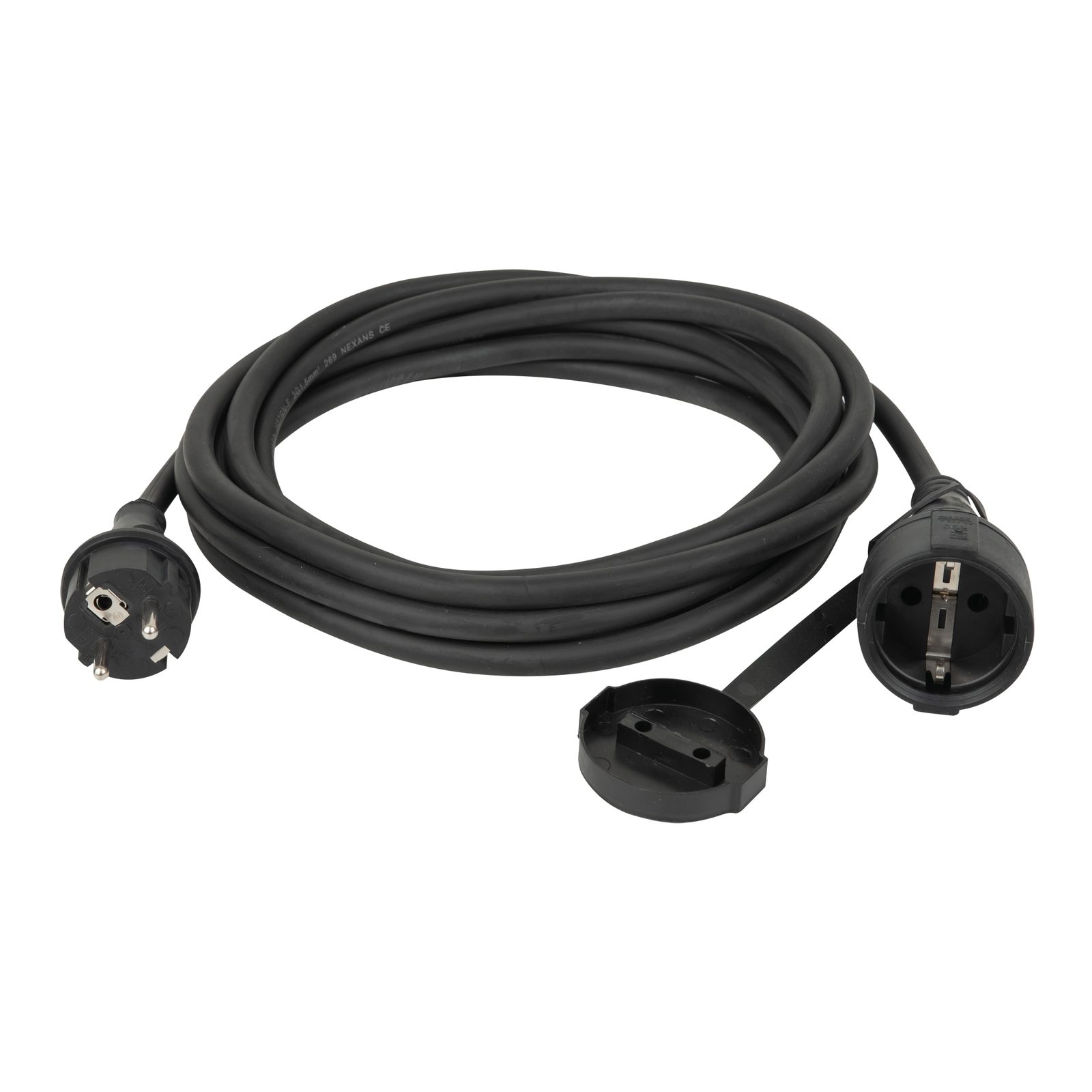 Prolunga Schuko H07RN-F 3G2.5 Pro Line 20m nera - DAP E606015