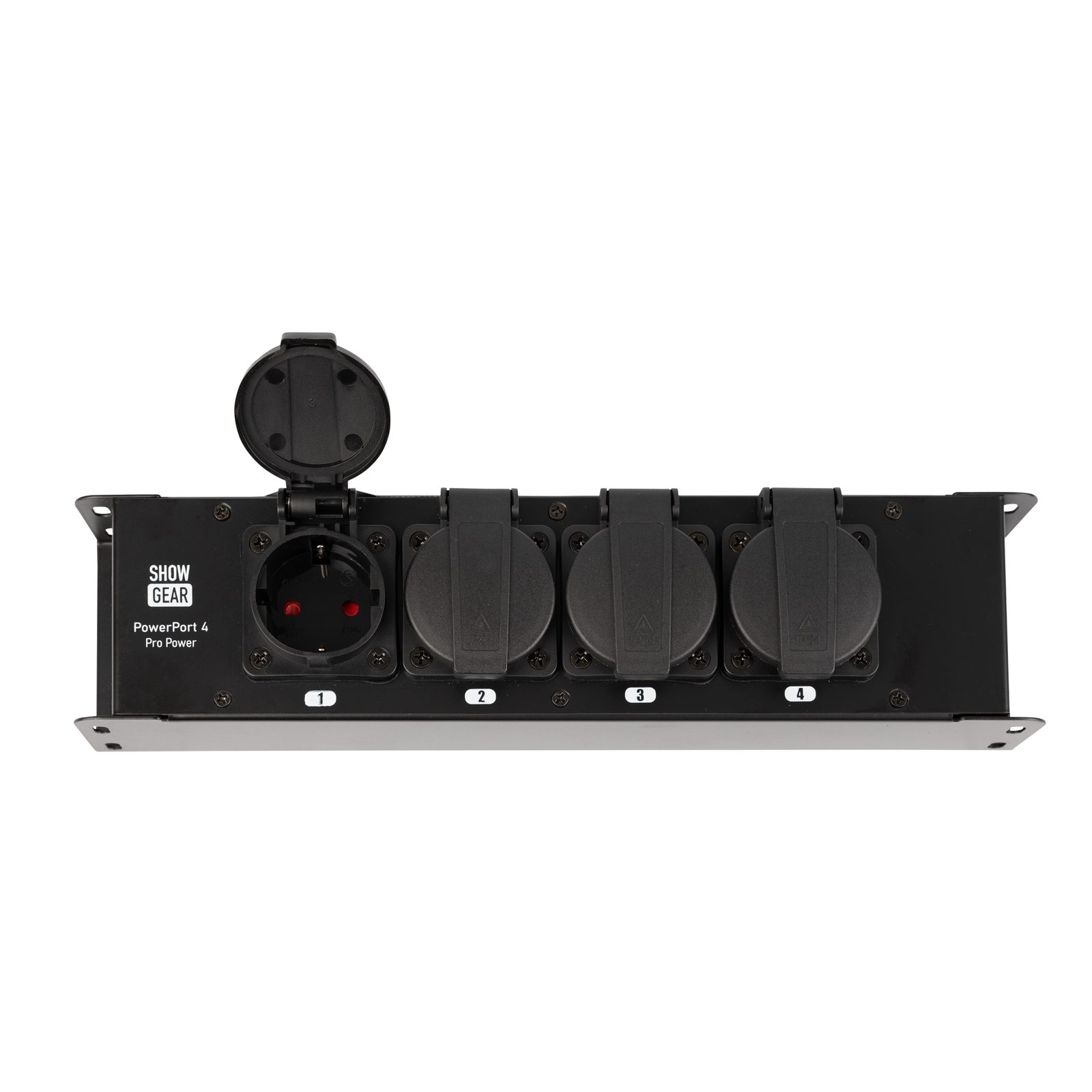Ciabatta Powerport 4 Power Pro 4x Schuko IP20 - Showgear E614000