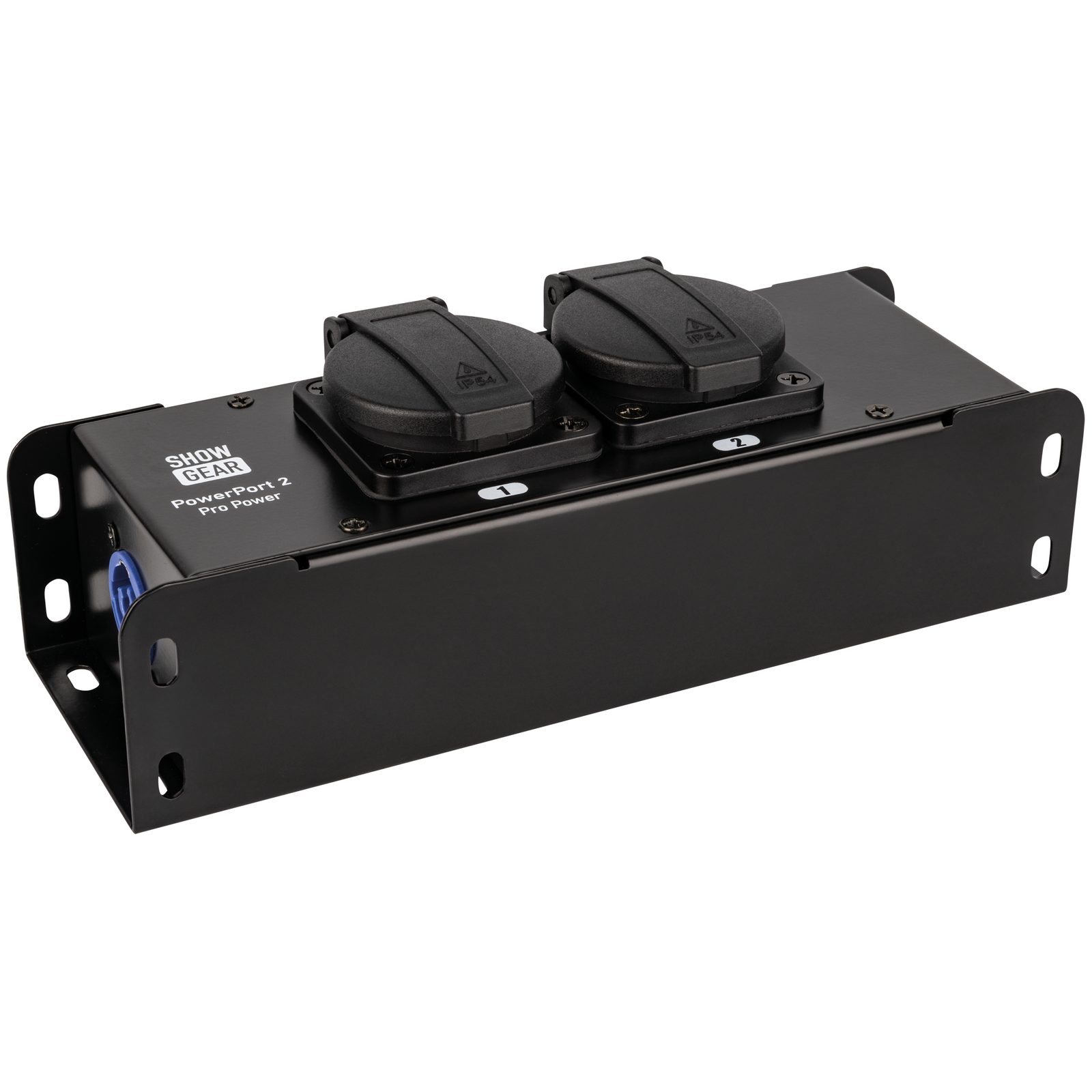 Ciabatta Powerport 2 - 2 prese Schuko, ingresso Power Pro Blue - Showgear E614006