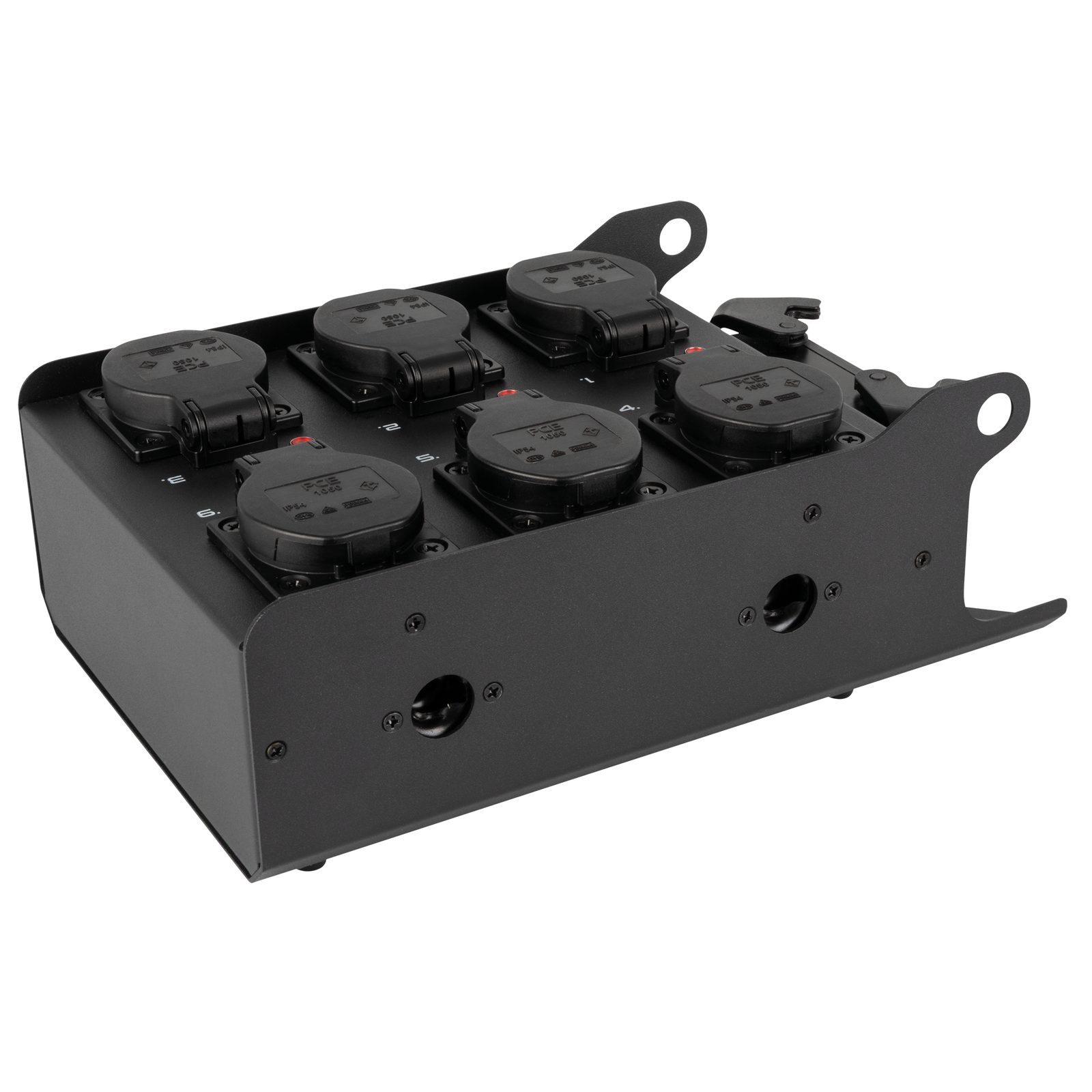 PowerCore 1m.6s Breakout Box - 1x Multipin H16 In, 6x Schuko Out - Showgear E617001