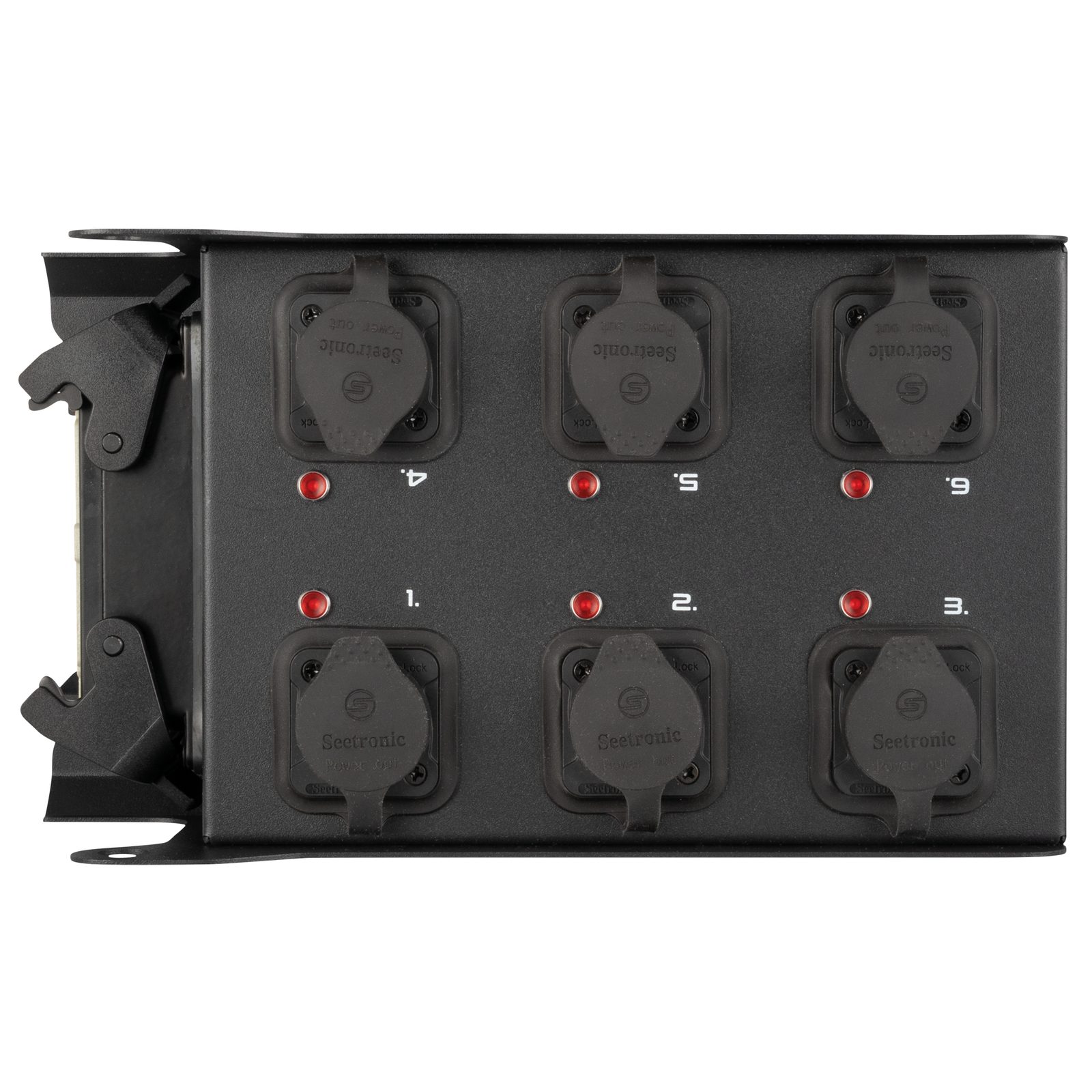 PowerCore 1m.6p Breakout Box - 1x Multipin H16, 6x Power Pro True - Showgear E617003