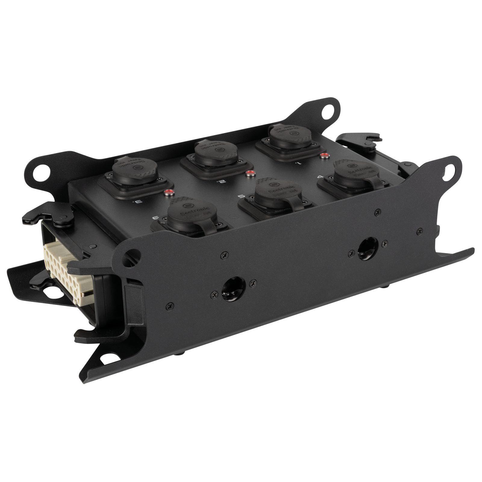 PowerCore 2m.6p Breakout Box - 2x Multipin H16 (loop-through), 6x Power Pro True - Showgear E617004