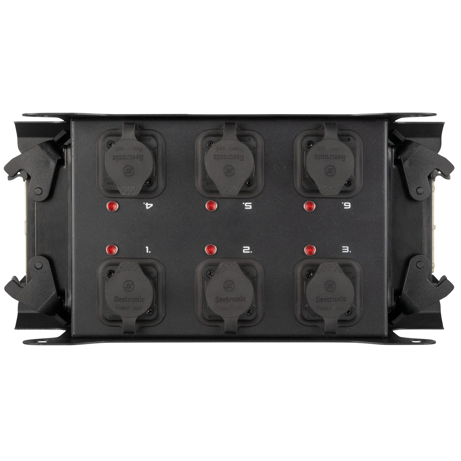 PowerCore 2m.6p Breakout Box - 2x Multipin H16 (loop-through), 6x Power Pro True - Showgear E617004
