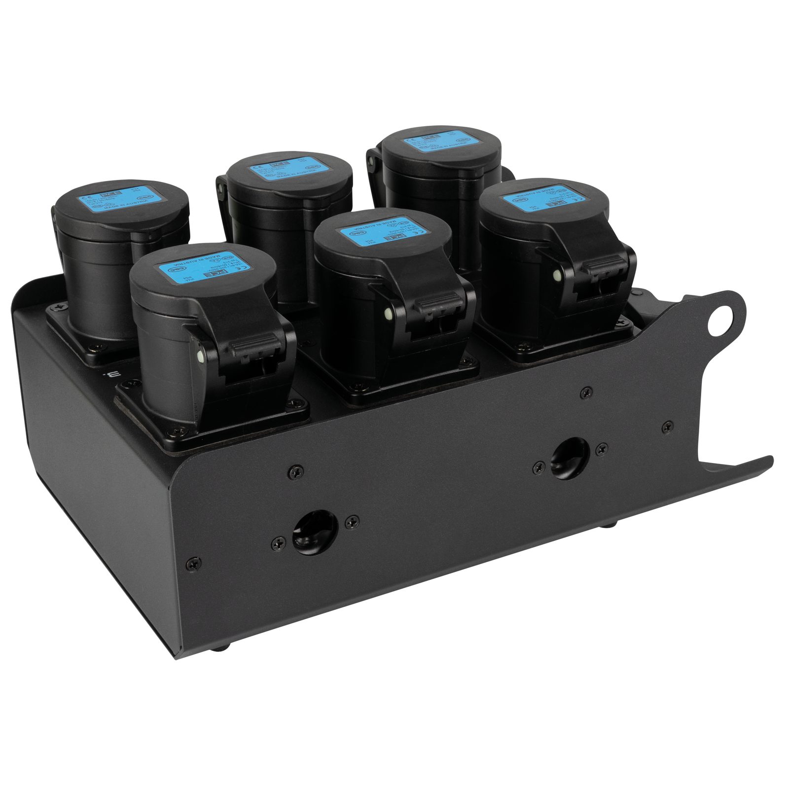 PowerCore 1m.6c Breakout Box - 1x Multipin H16, 6x CEE 16A - Showgear E617005