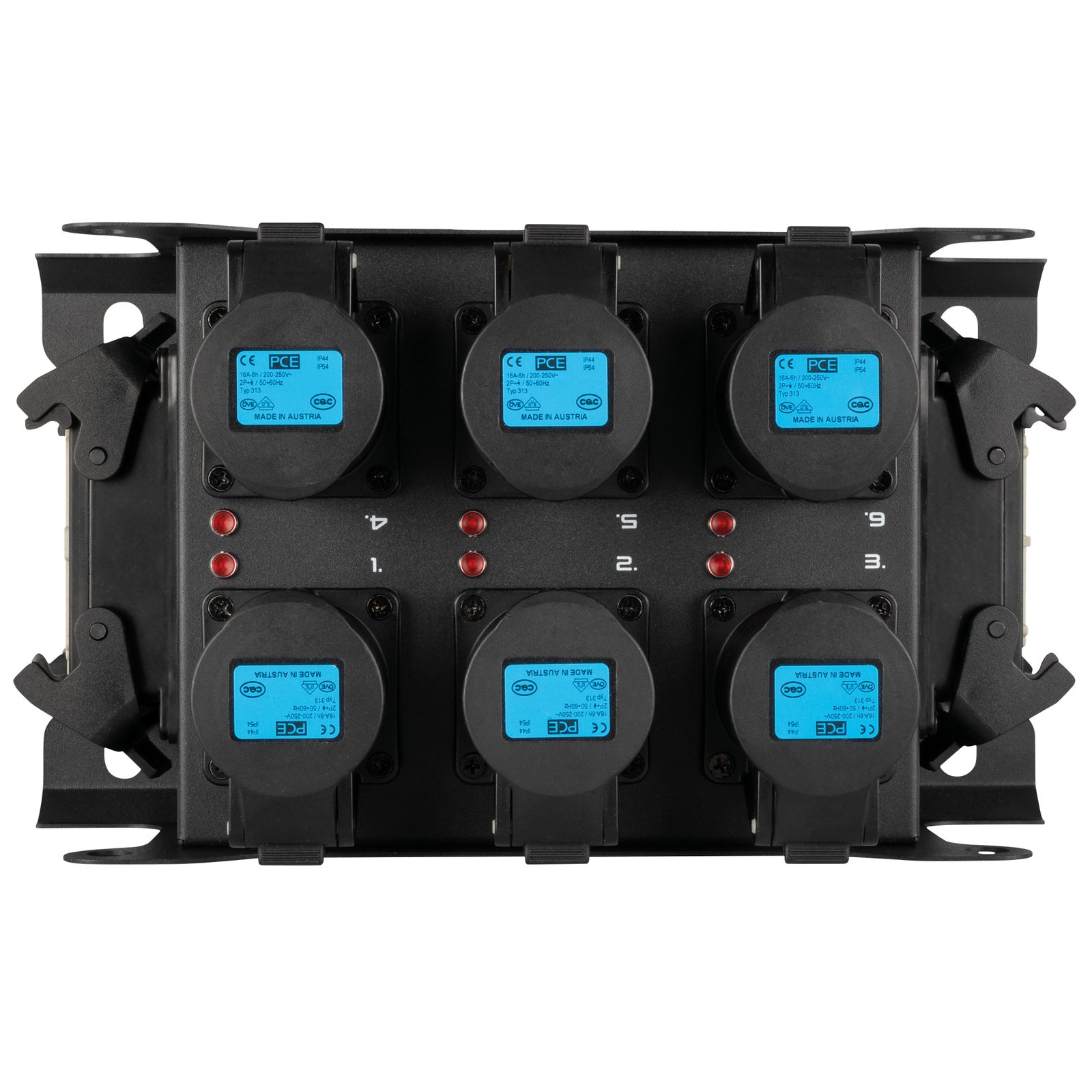 Breakout Box PowerCore 2m.6c con 2x H16 e 6x CEE 16A - Showgear E617006
