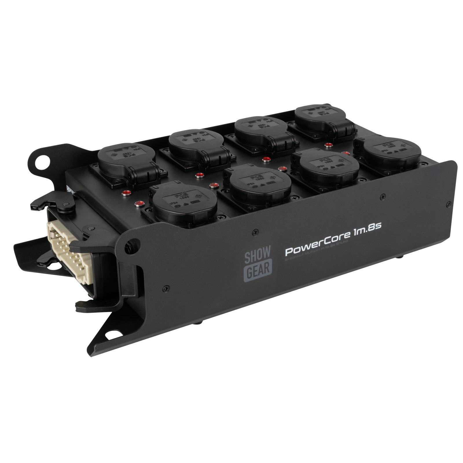 Breakout Box PowerCore 1m.8s con ingresso H16 e 8 prese Schuko - Showgear E617011