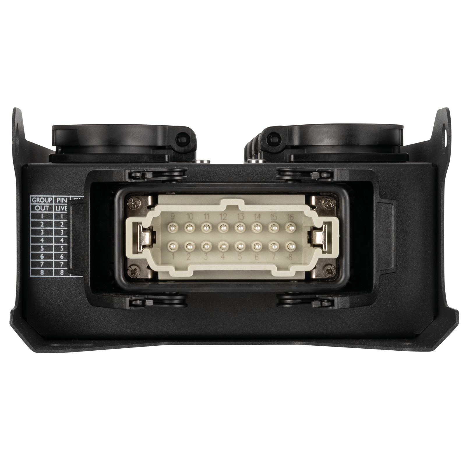Breakout Box PowerCore 1m.8s con ingresso H16 e 8 prese Schuko - Showgear E617011