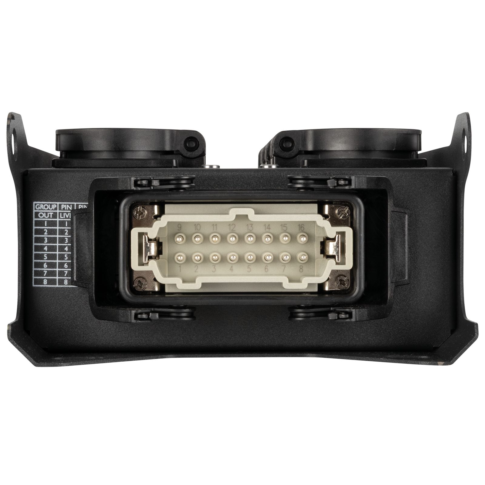 Breakout Box PowerCore 2m.8s con 2x H16 e 8 prese Schuko - Showgear E617012