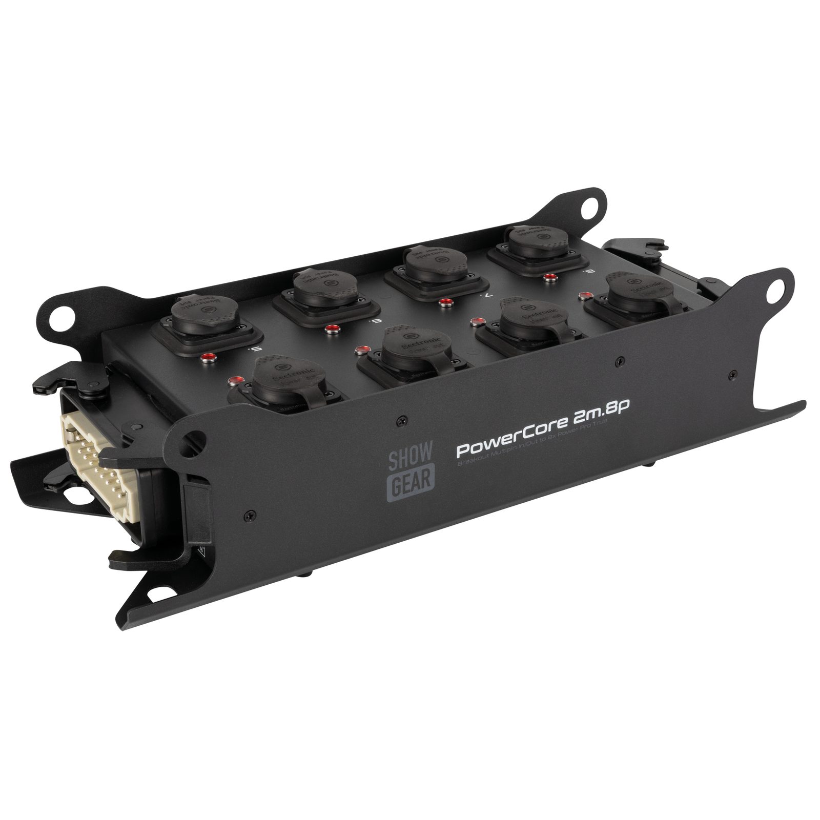 Breakout Box PowerCore 2m.8p con 2x H16 e 8 prese Power Pro True - Showgear E617014