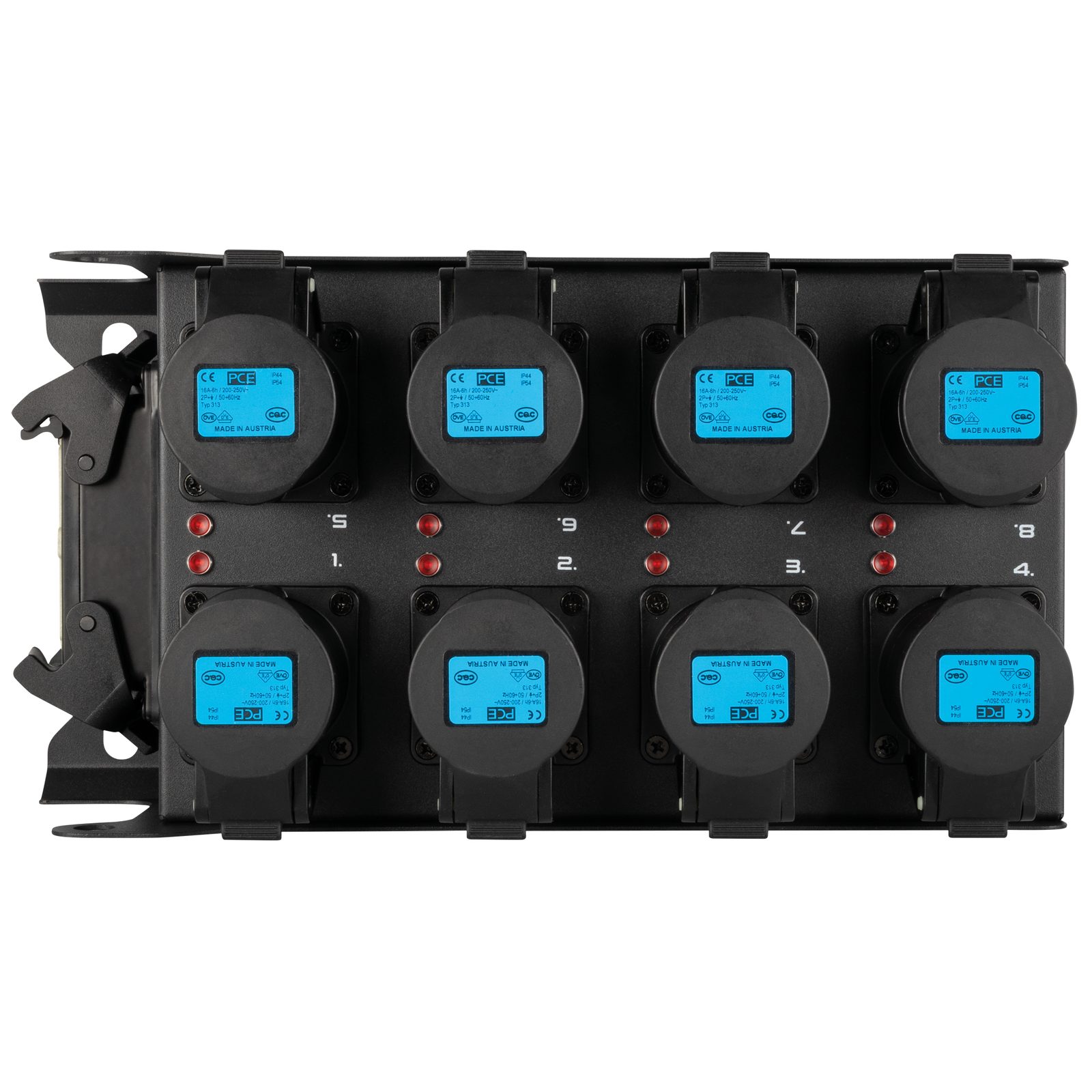 Breakout Box PowerCore 1m.8c con ingresso H16 e 8 prese CEE 16A - Showgear E617015