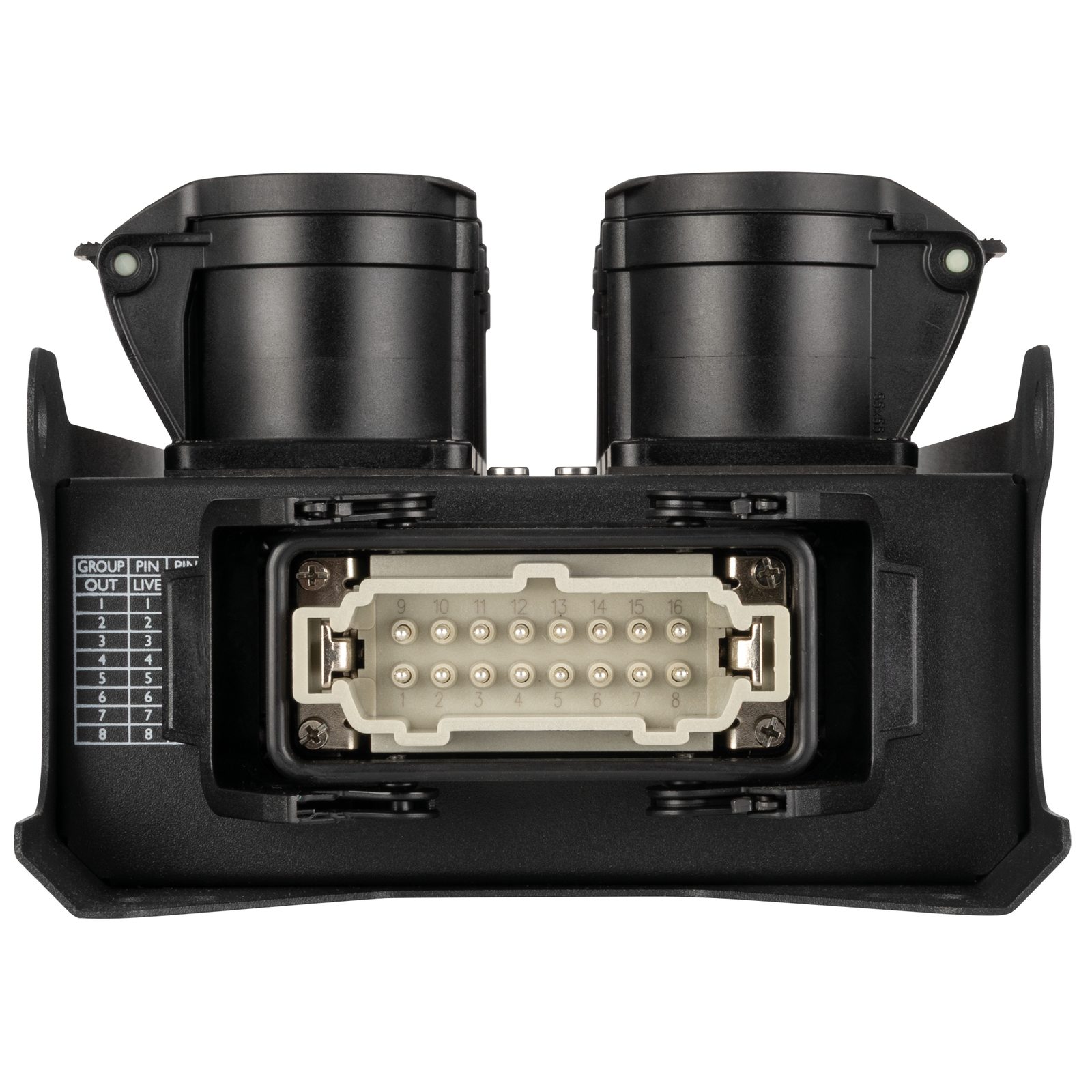 Breakout Box PowerCore 2m.8c con 2x H16 e 8 prese CEE 16A - Showgear E617016