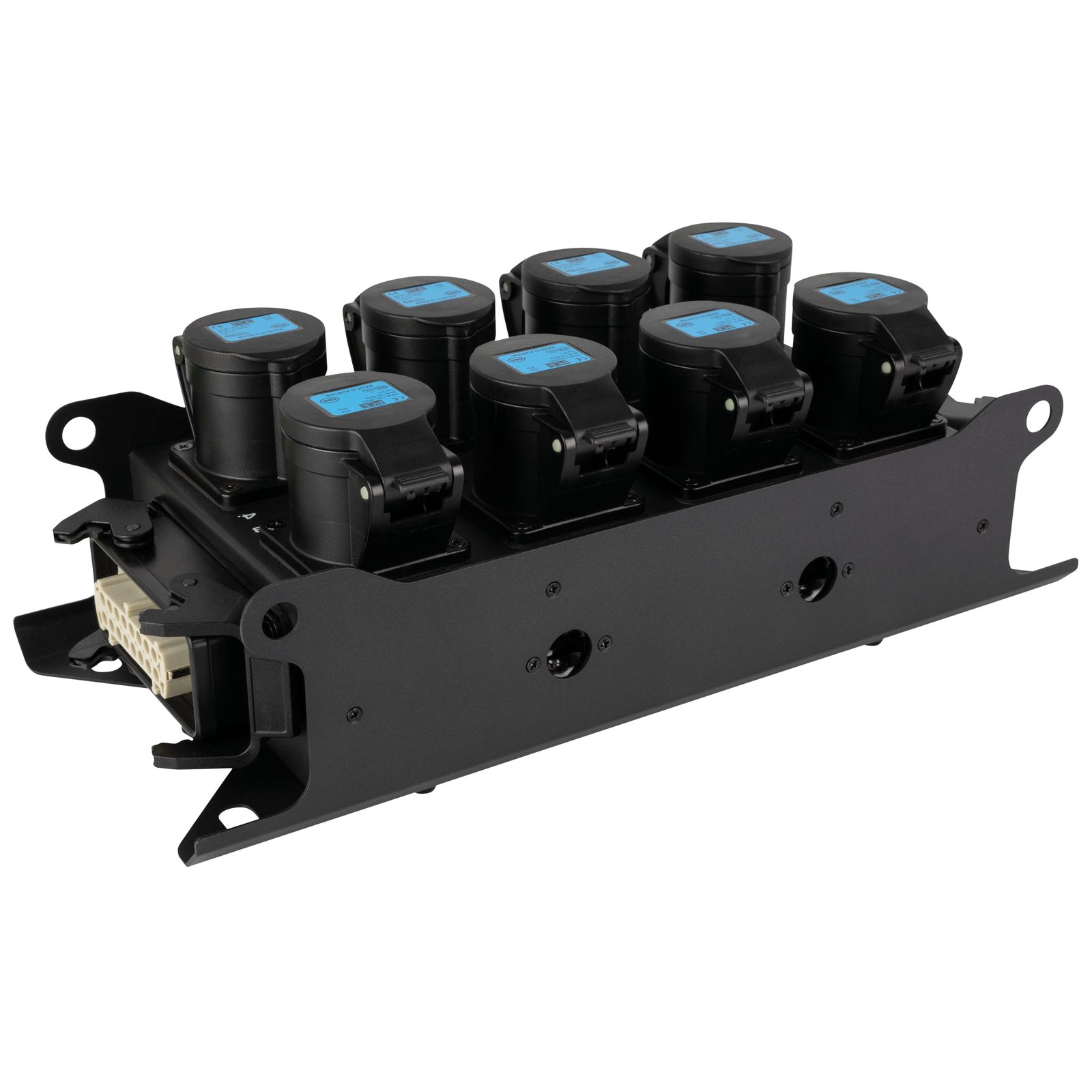 Breakout Box PowerCore 2m.8c con 2x H16 e 8 prese CEE 16A - Showgear E617016