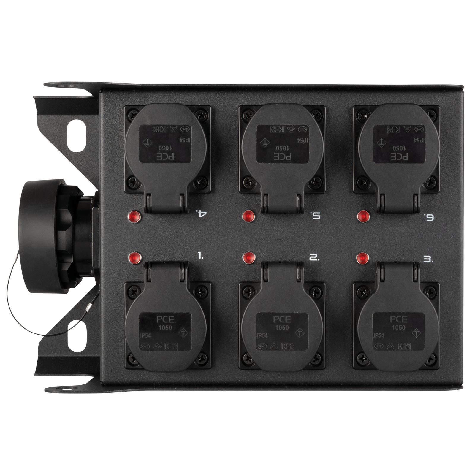 Breakout Box PowerCore 1s.6s con ingresso S19 e 6 prese Schuko - Showgear E617021