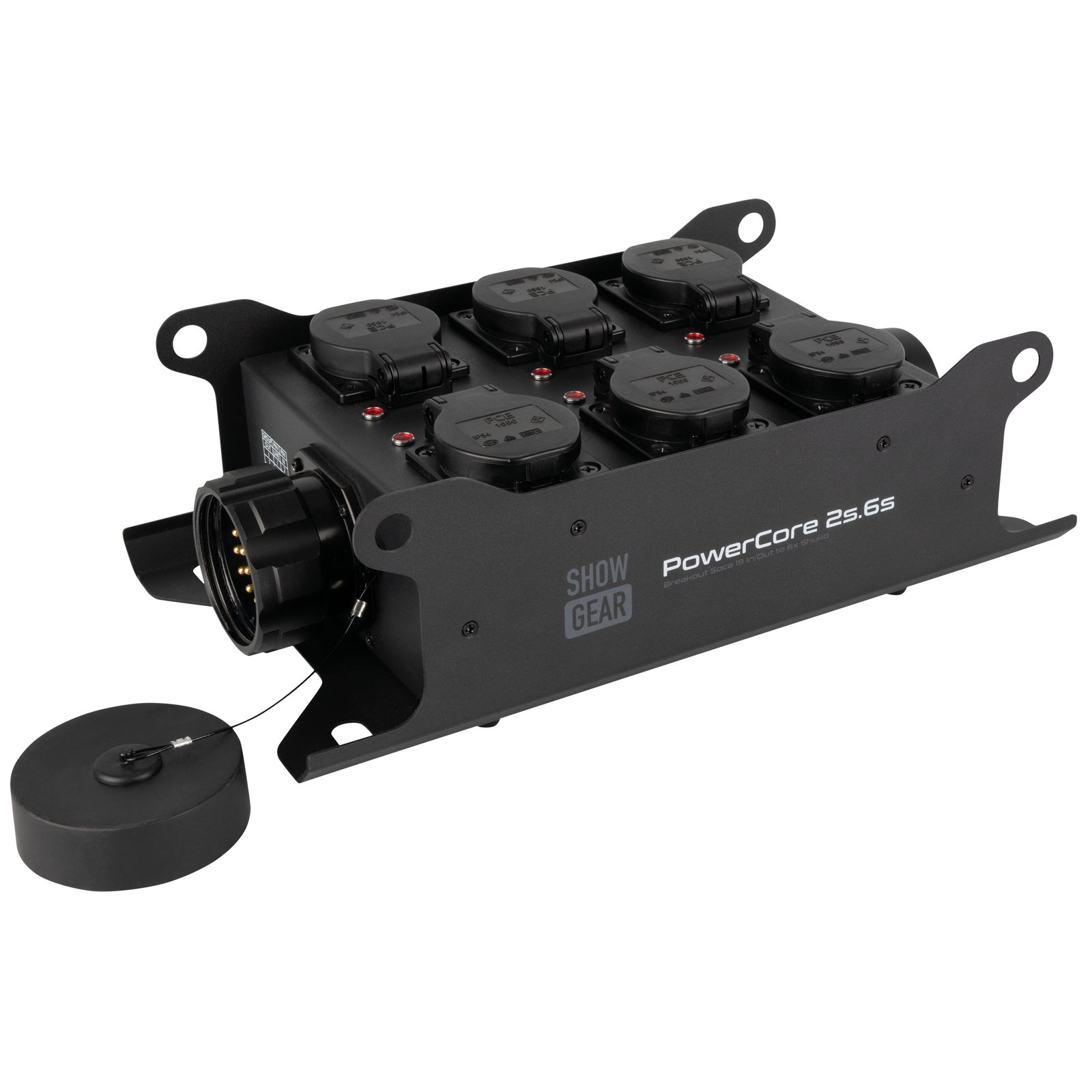 PowerCore 2s.6s Scatola Alimentazione 2x S19 6x Schuko - SHOWGEAR E617022