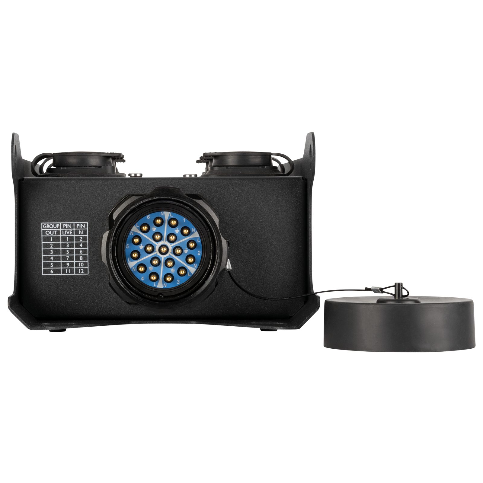 PowerCore 1s.6p Breakout Box 1x S19 6x Power Pro True - SHOWGEAR E617023