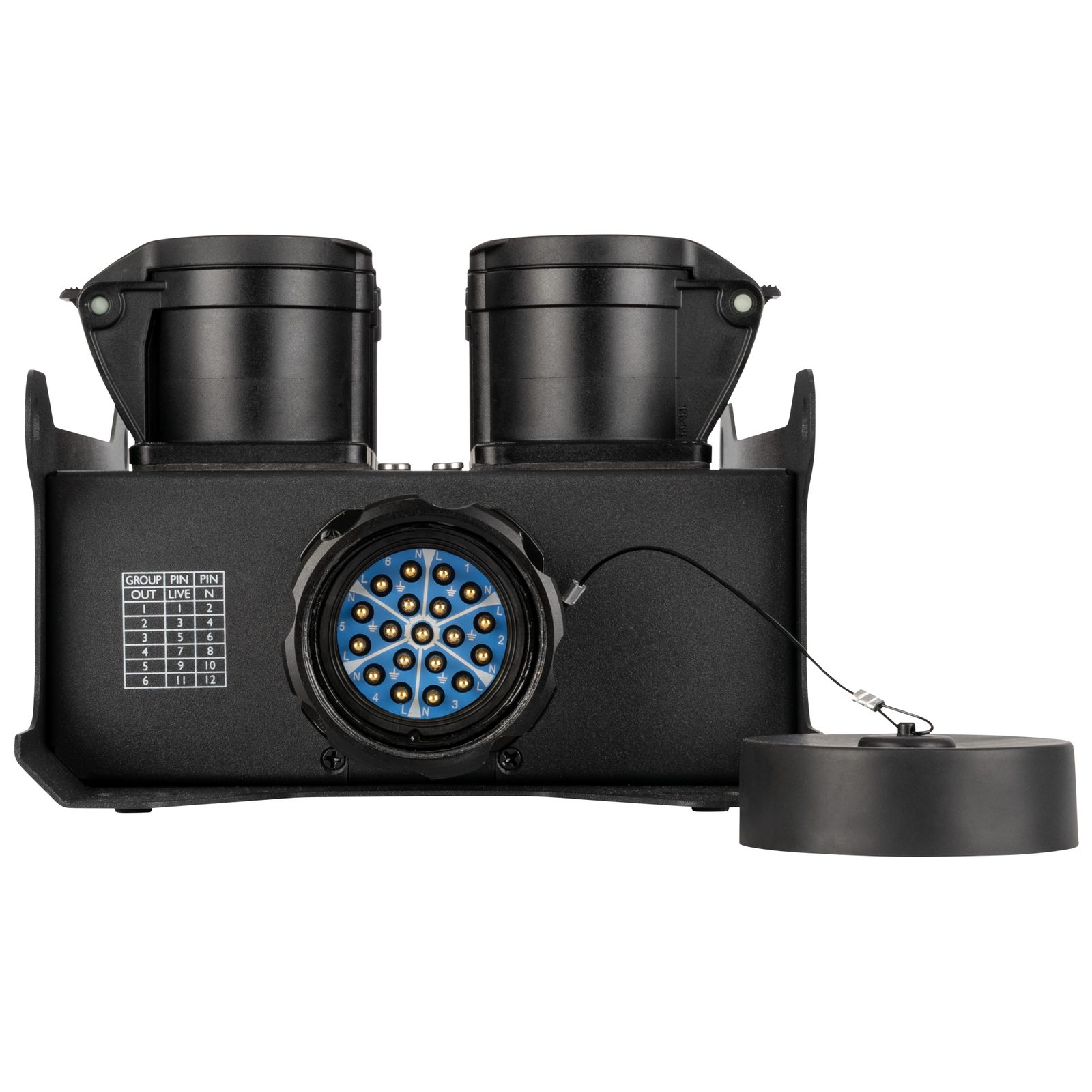 PowerCore 2s.6c Breakout Box 2x S19 6x CEE 16A - SHOWGEAR E617026