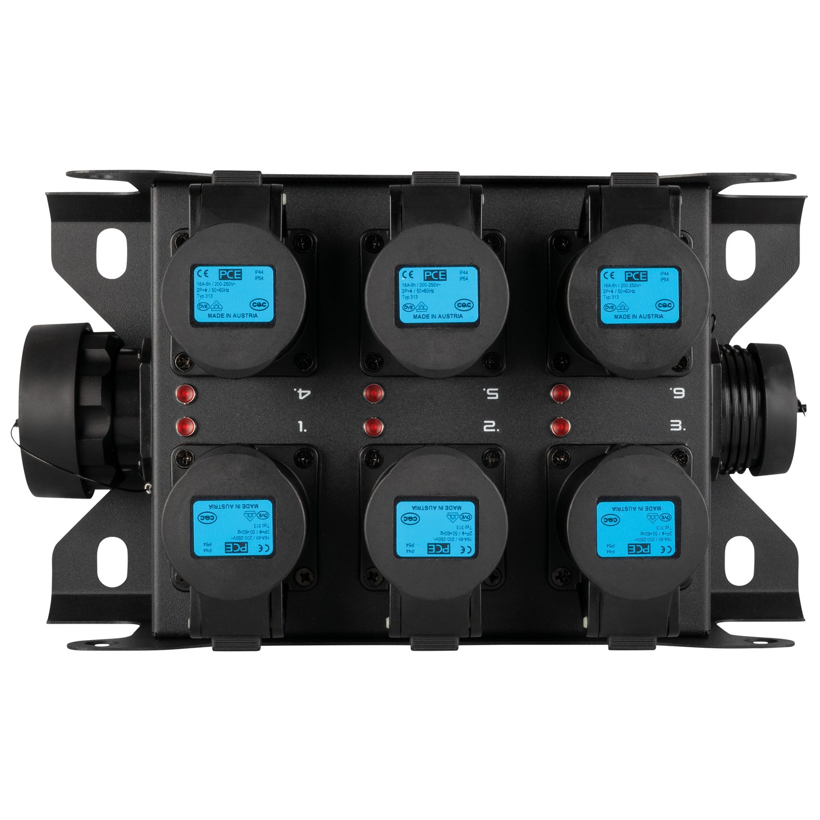 PowerCore 2s.6c Breakout Box 2x S19 6x CEE 16A - SHOWGEAR E617026