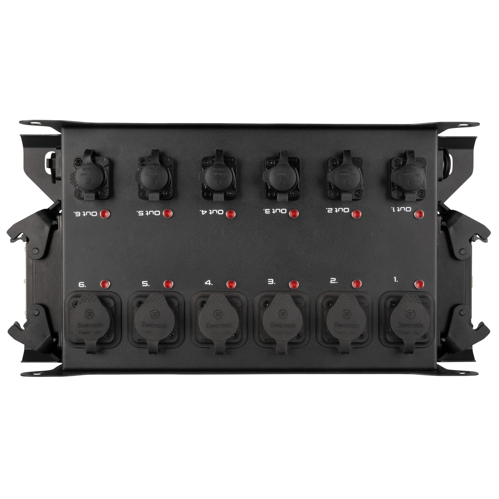 PowerCore 2m.6p DMX Breakout Box 2x H16 6x Power Pro True Splitter DMX - SHOWGEAR E617031