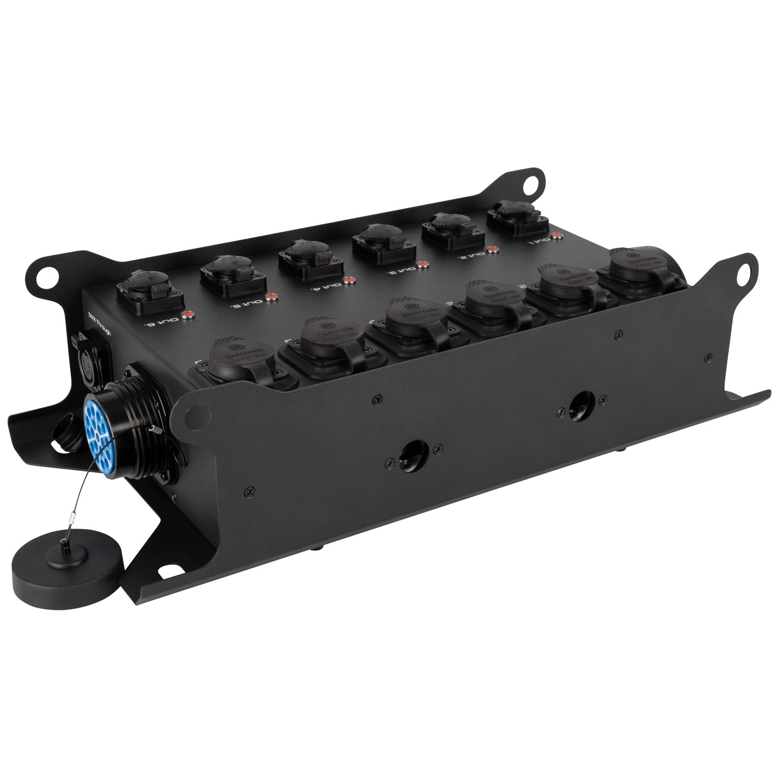 PowerCore 2s.6p DMX Breakout Box 2x S19 6x Power Pro True Splitter DMX - SHOWGEAR E617032