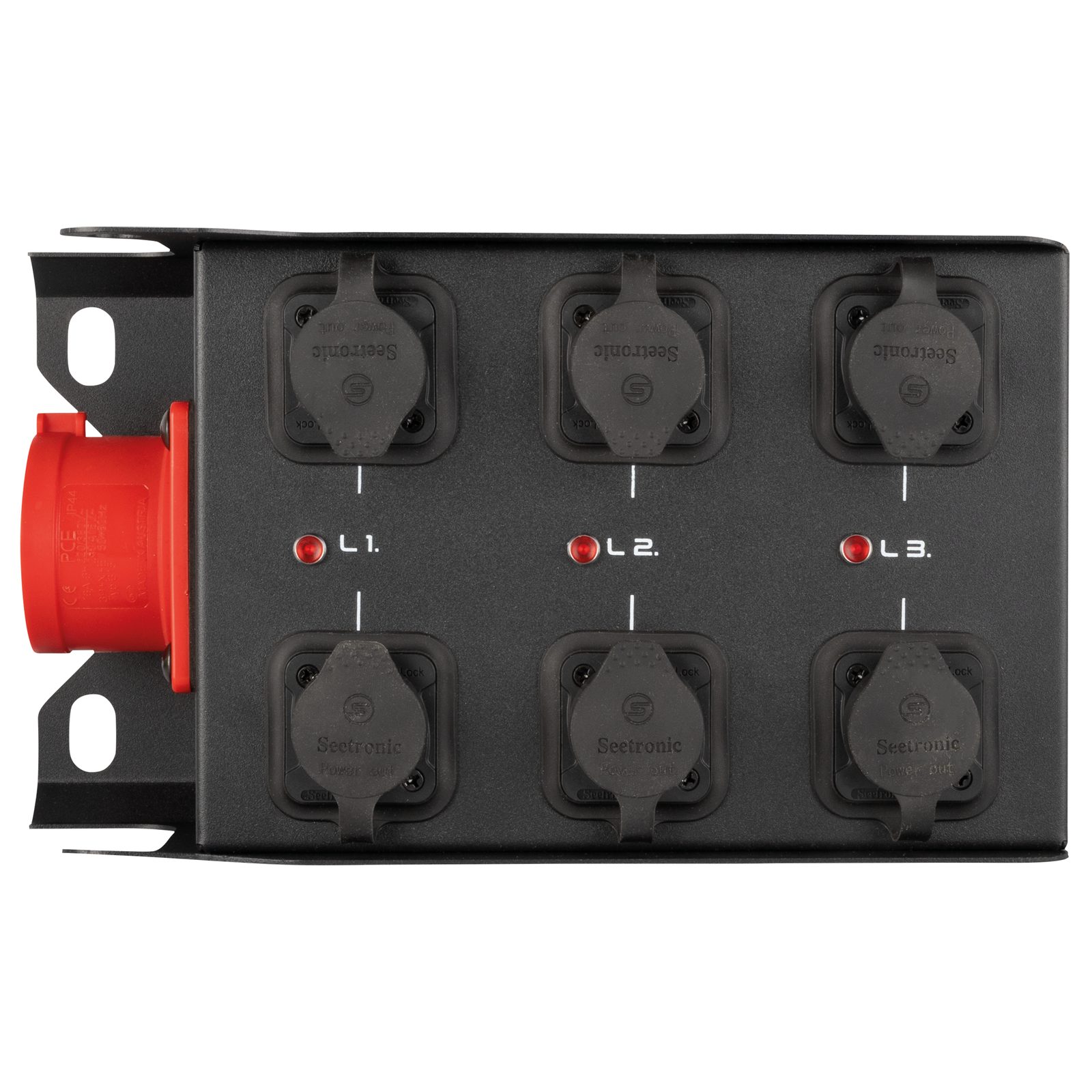 Splitter di alimentazione PowerCore c16a.6p - 1x CEE 16A a 6x Power Pro True - Showgear E620012