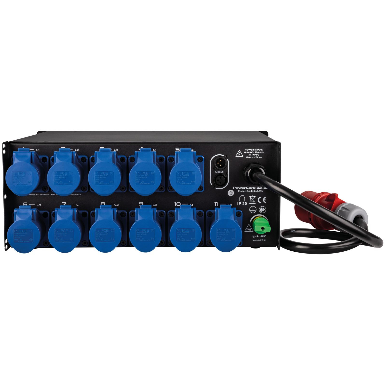 PowerCore 32.12c 1 + 11x CEE 16A - Showgear E623013
