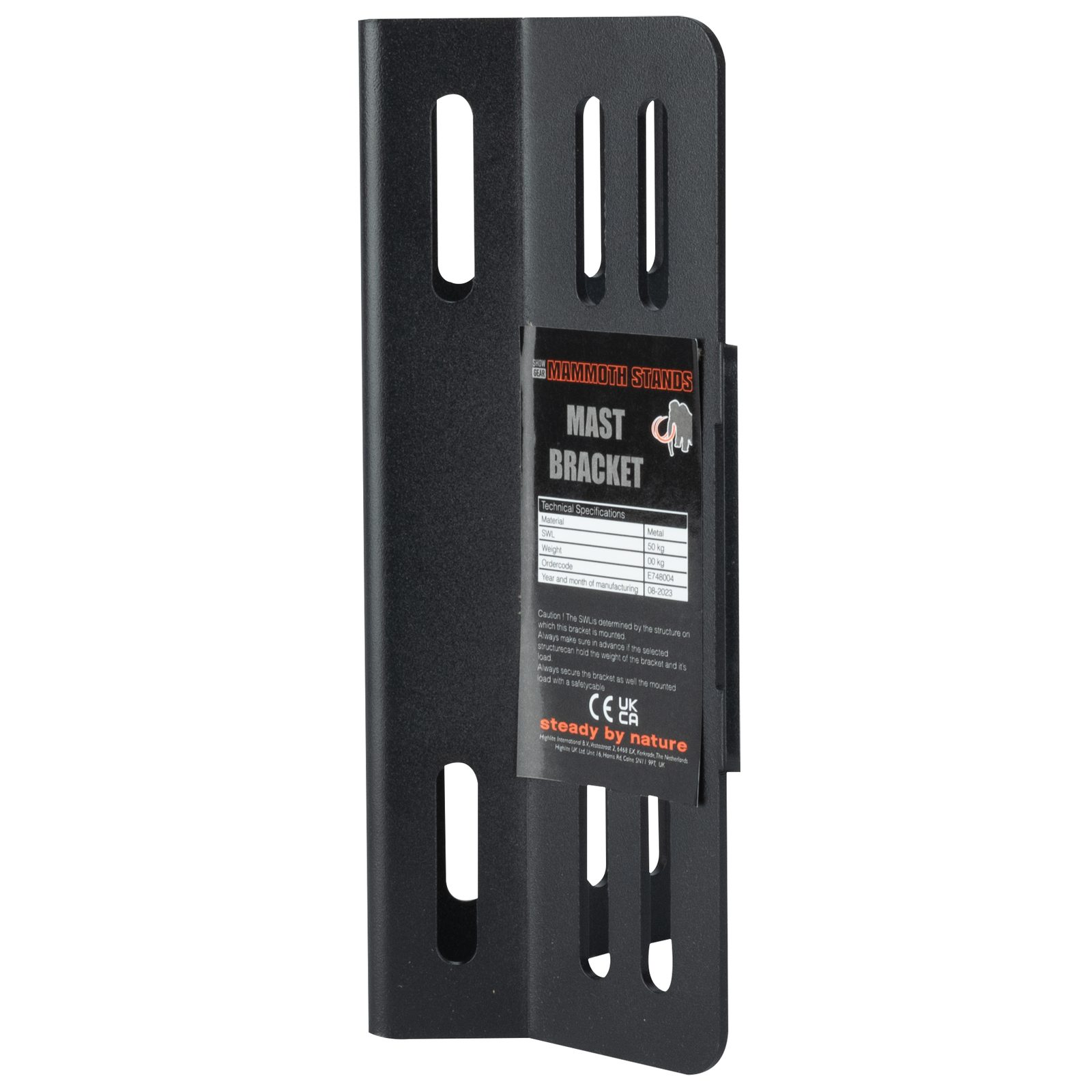 Staffa per palo con foro ø12,5mm - Showgear E748004