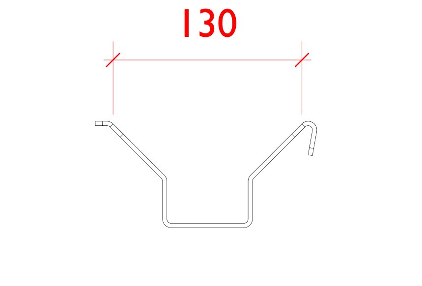 Staffa per palo con foro ø12,5mm - Showgear E748004