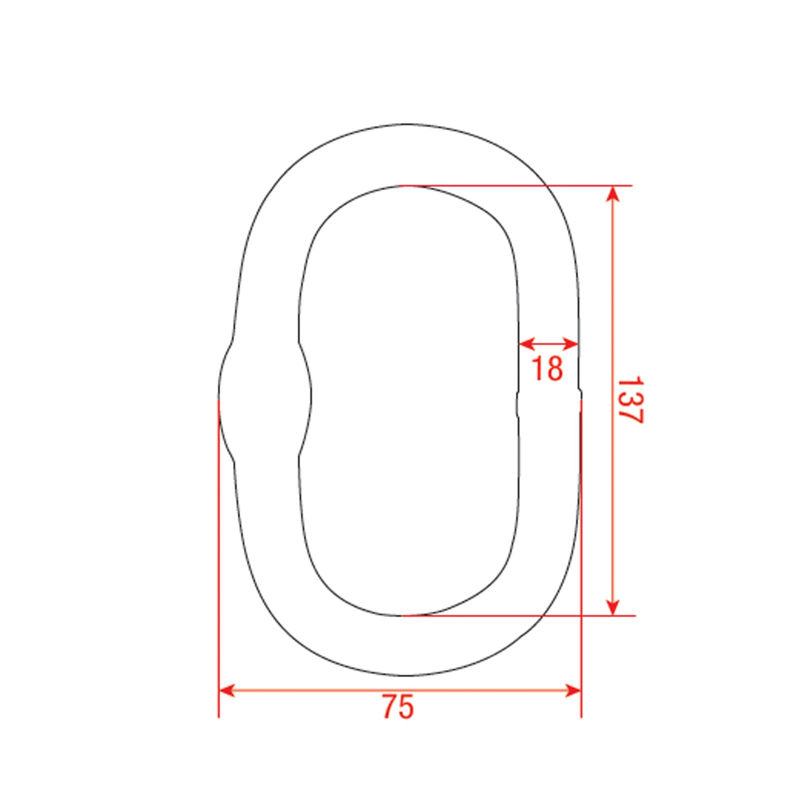 Master Link O-ring 3,1t Grado 80 Catena 18mm - Eller E748122