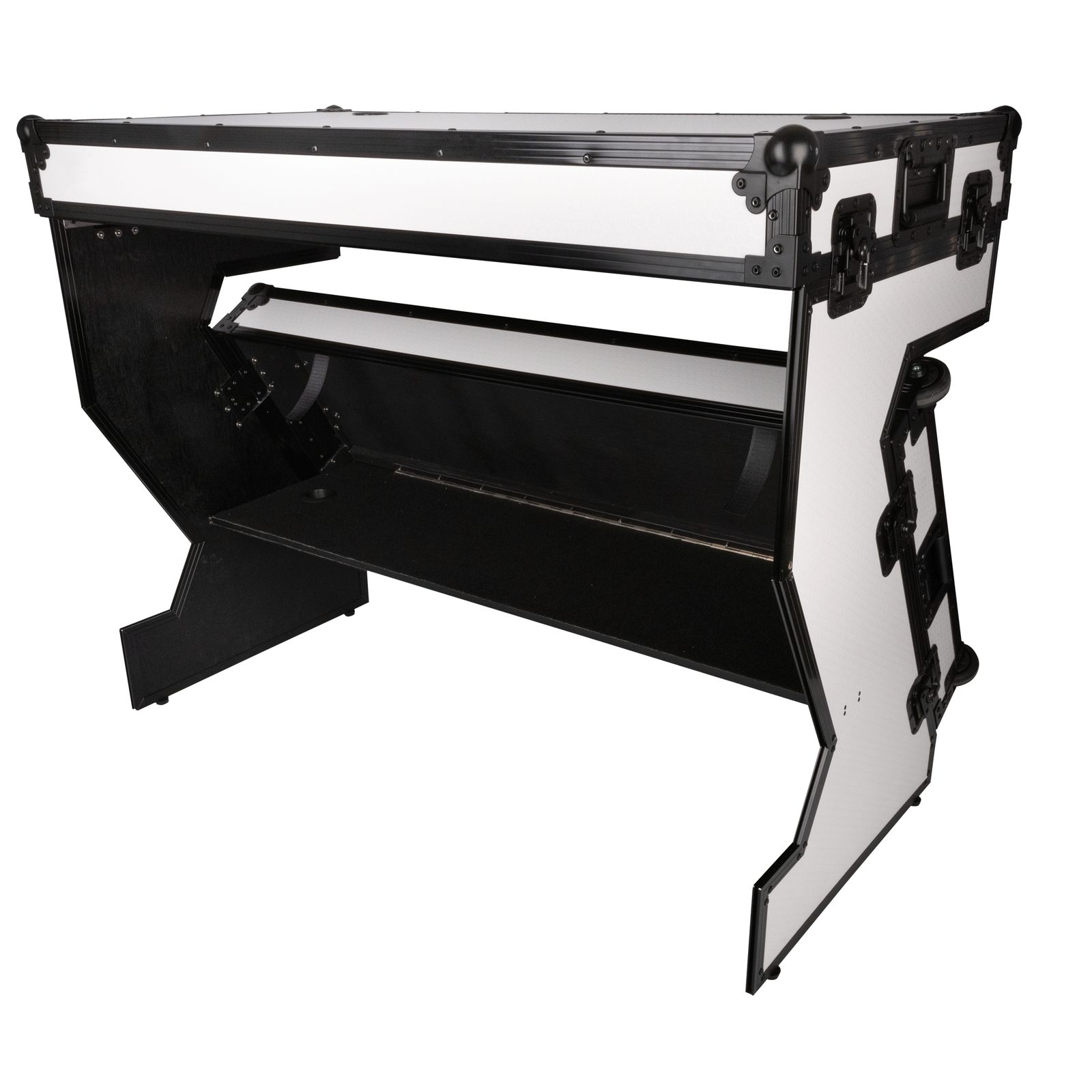 Tavolo portatile Z-Style multiuso Hybrid Flight Case bianco - Showgear E804002