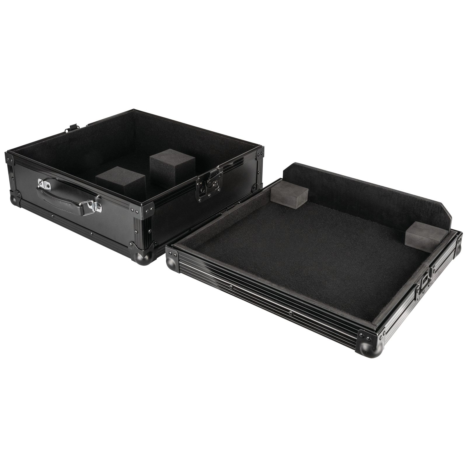 Flight case per giradischi 2 in compensato nero - Showgear E804003