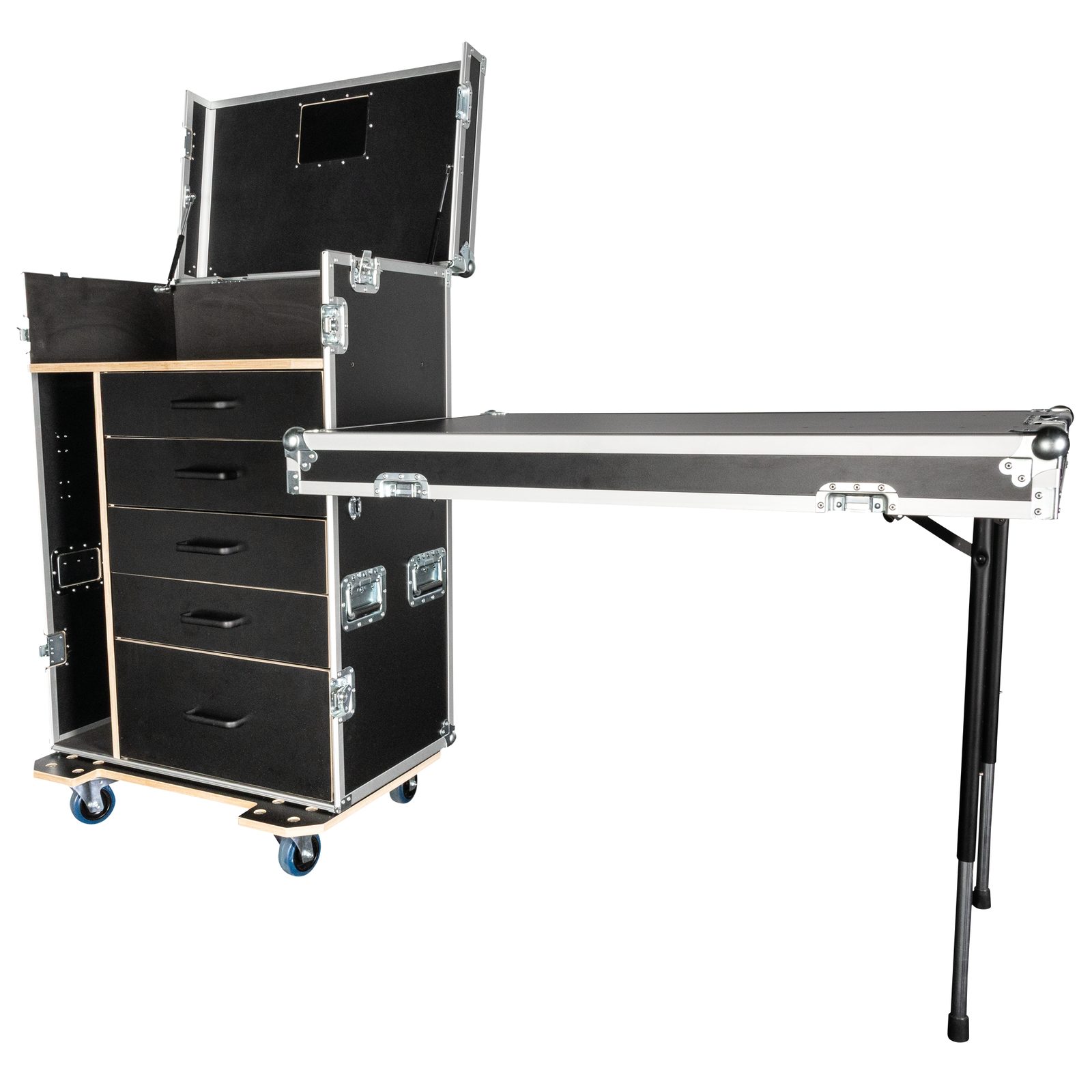 Drawer Case 2 con 5 Cassetti e Piani di Lavoro Regolabili - Showgear E820031