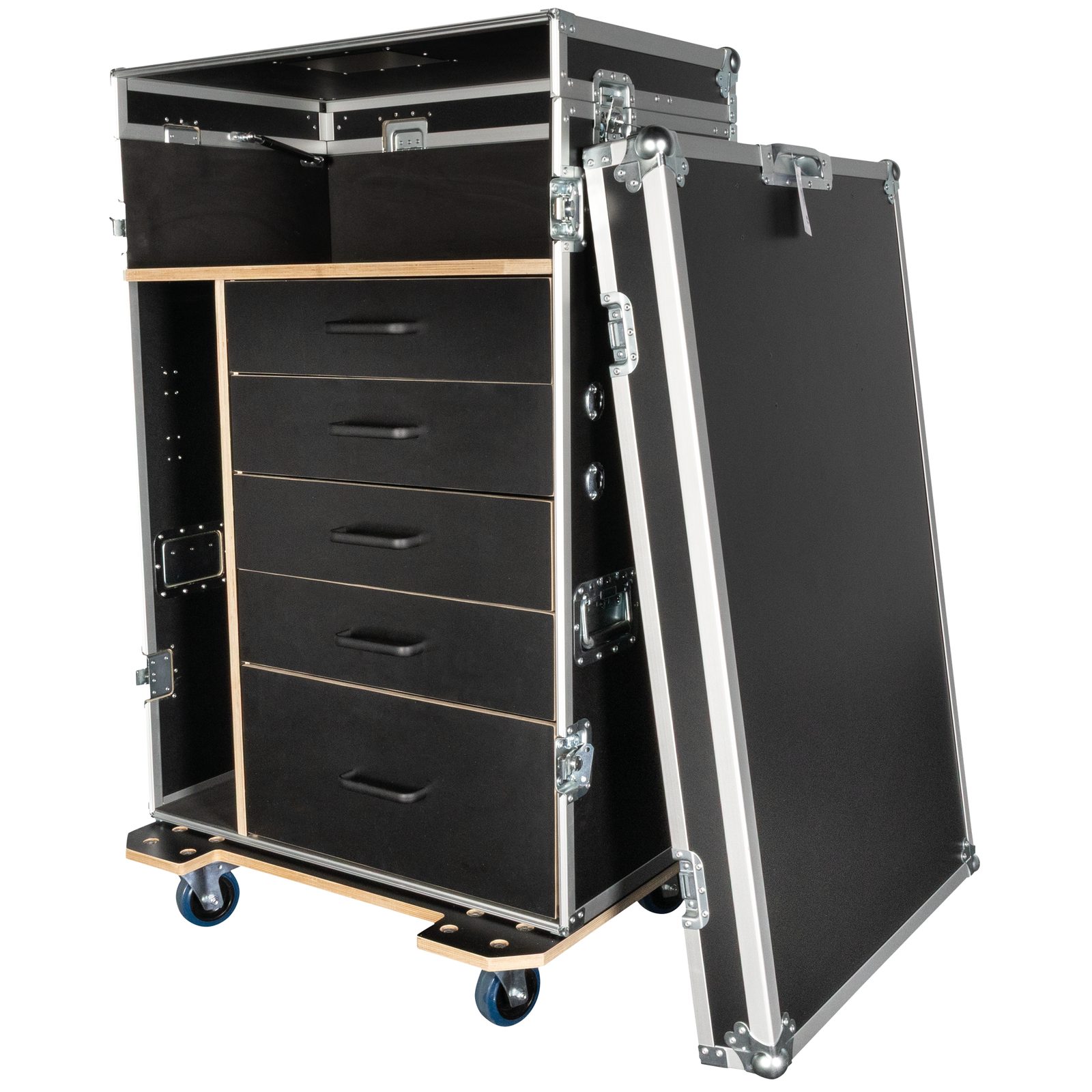 Drawer Case 2 con 5 Cassetti e Piani di Lavoro Regolabili - Showgear E820031