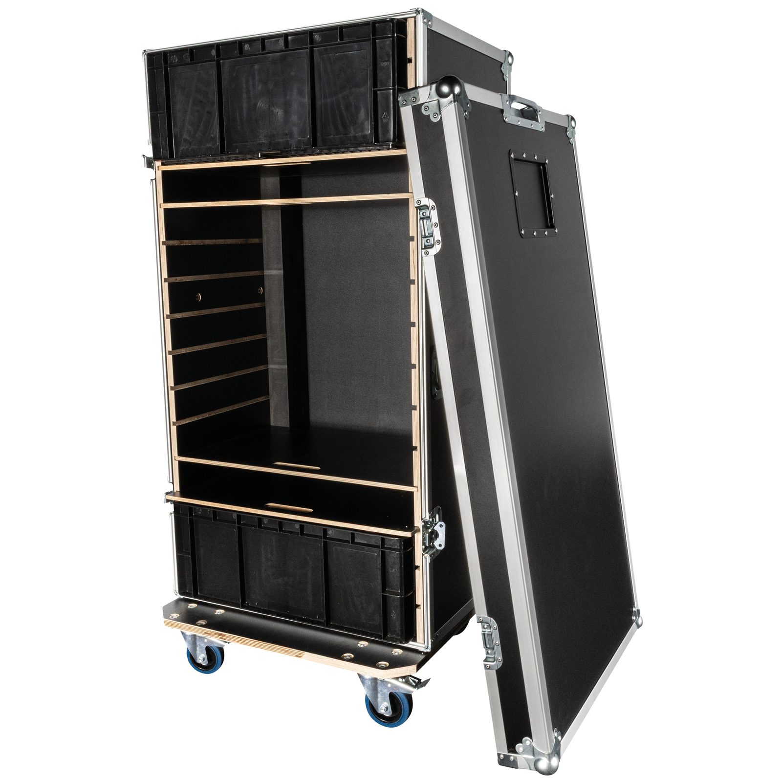 Storage Case 1 con 5 Casse Rimovibili Nero 1400x680x600mm - Showgear E820032