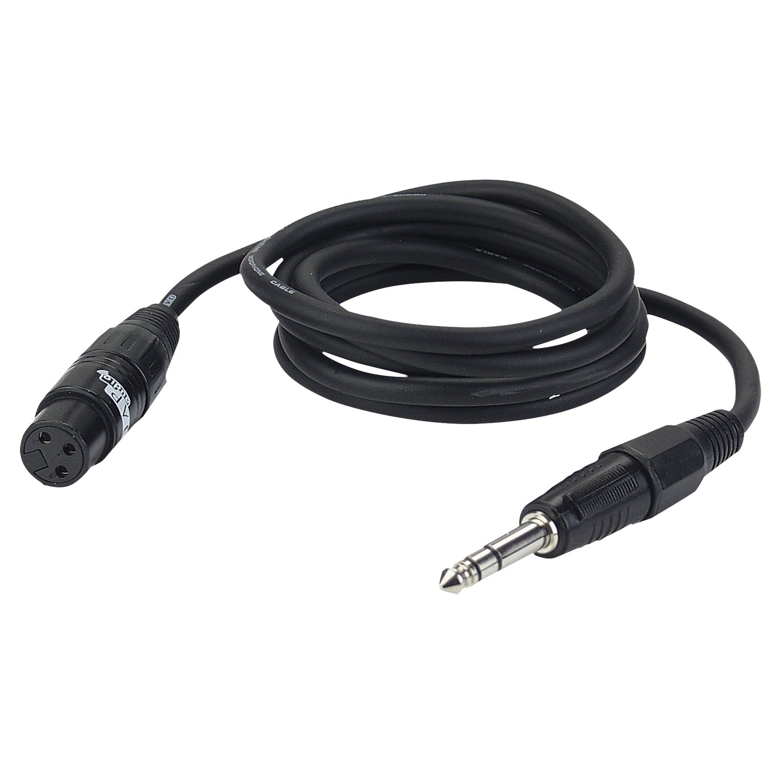 Cavo bilanciato XLR femmina 3P a jack stereo TRS 6.3mm 3m - DAP FL033