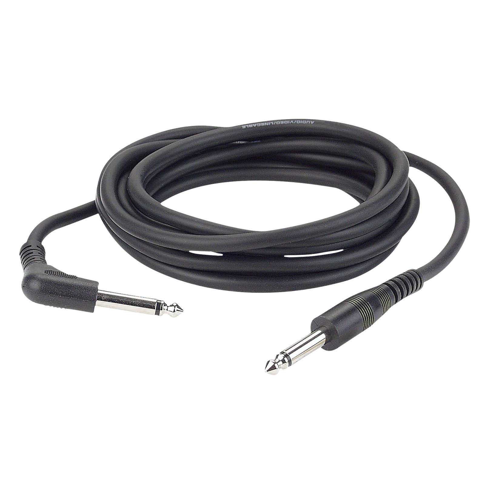 Cavo jack mono 6.3mm unbalanced a jack mono 6.3mm 90° 1.5m - DAP FL10150