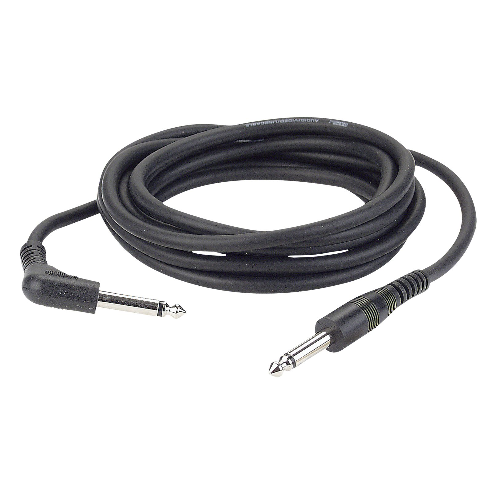 Cavo audio Jack mono 6.3mm unbalanced 90° 6m - DAP FL106