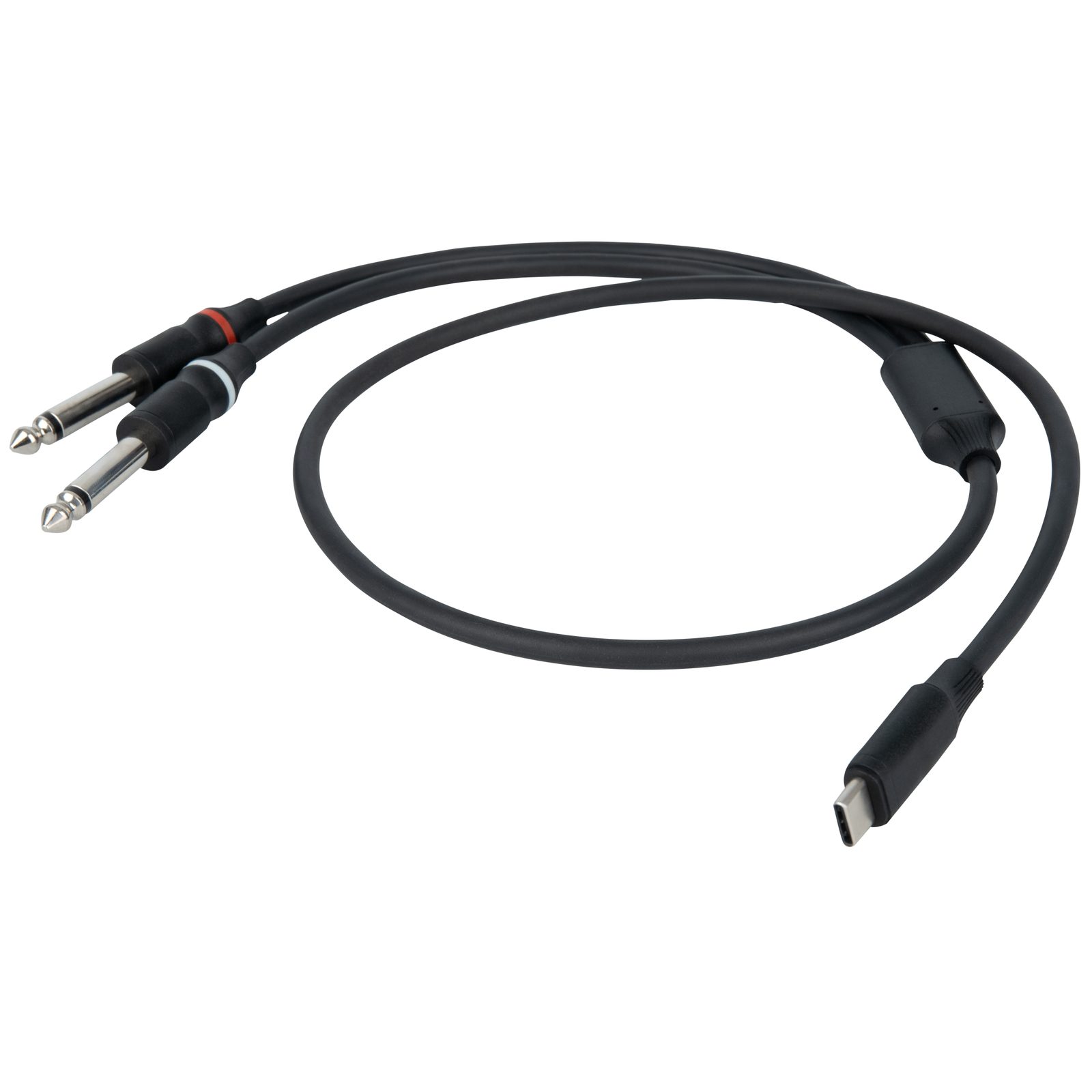 Cavo audio USB-C to 2 Jack mono 6.3mm 0.75m - DAP FL11175
