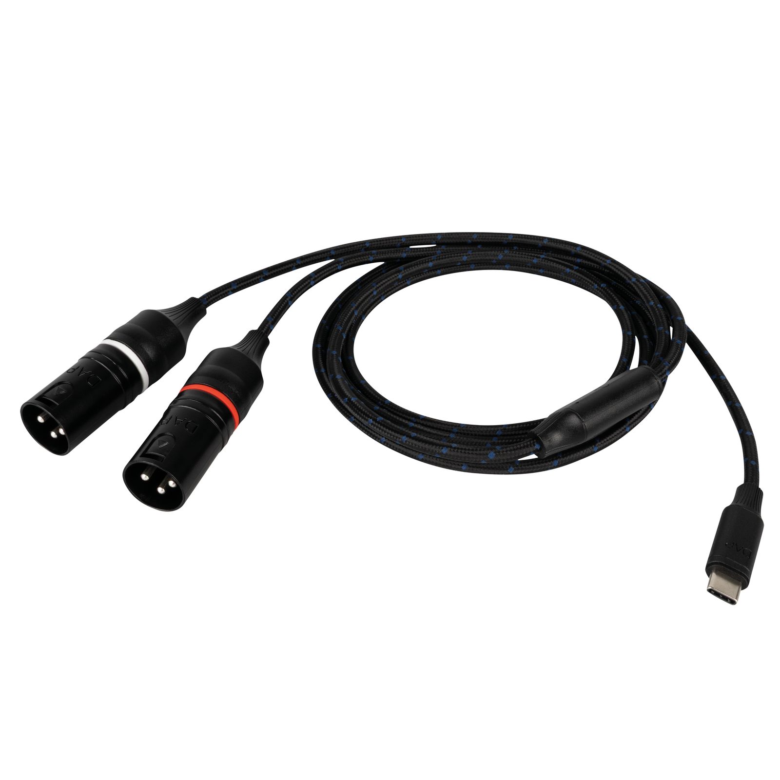 Cavo audio USB-C a 2 XLR maschio 3P isolamento galvanico, 384kHz/32bit, 1.5m - DAP FL115150