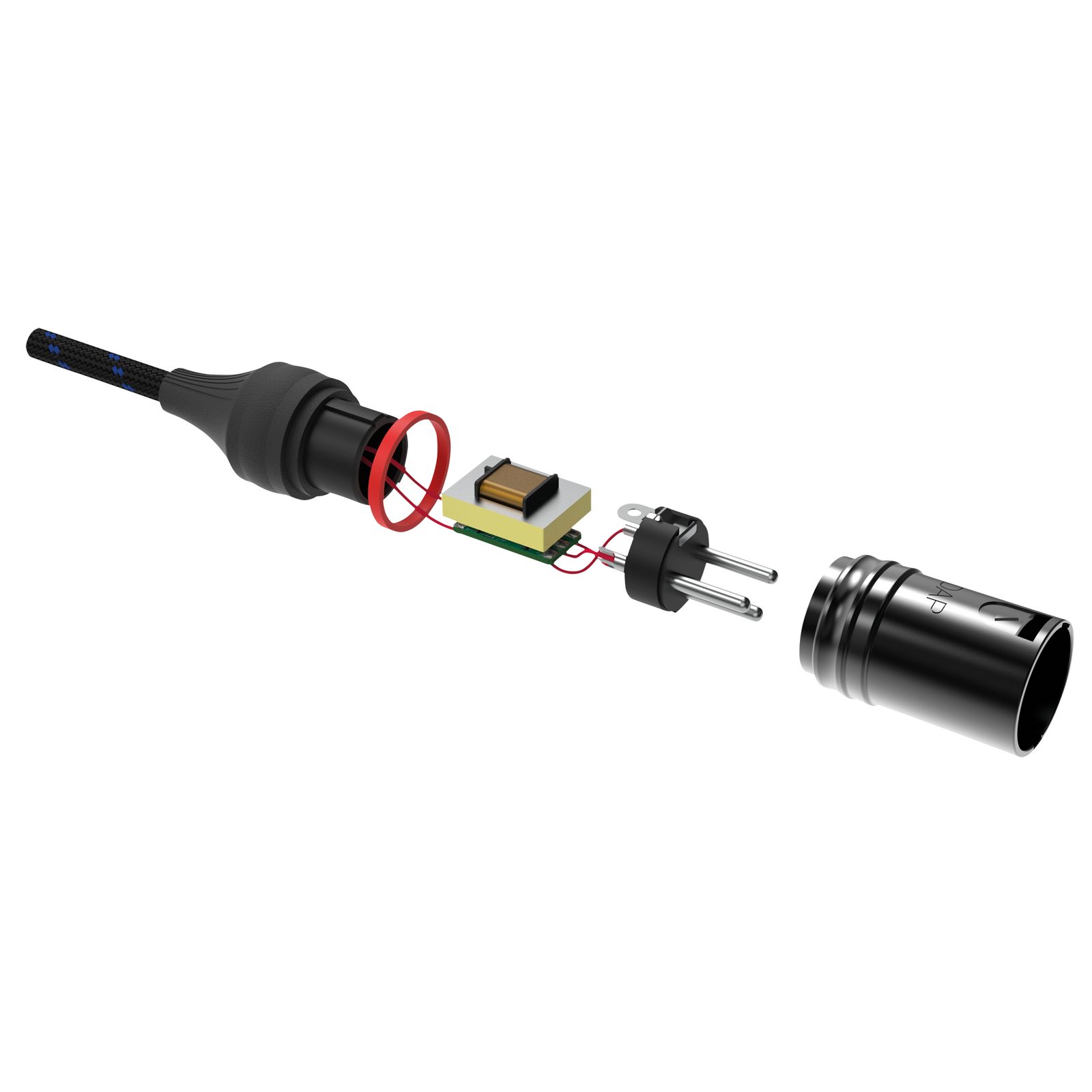 Cavo mini-jack stereo 3,5 mm 90° to 2 XLR maschio 3P isolato galvanicamente 1.5m - DAP FL117150
