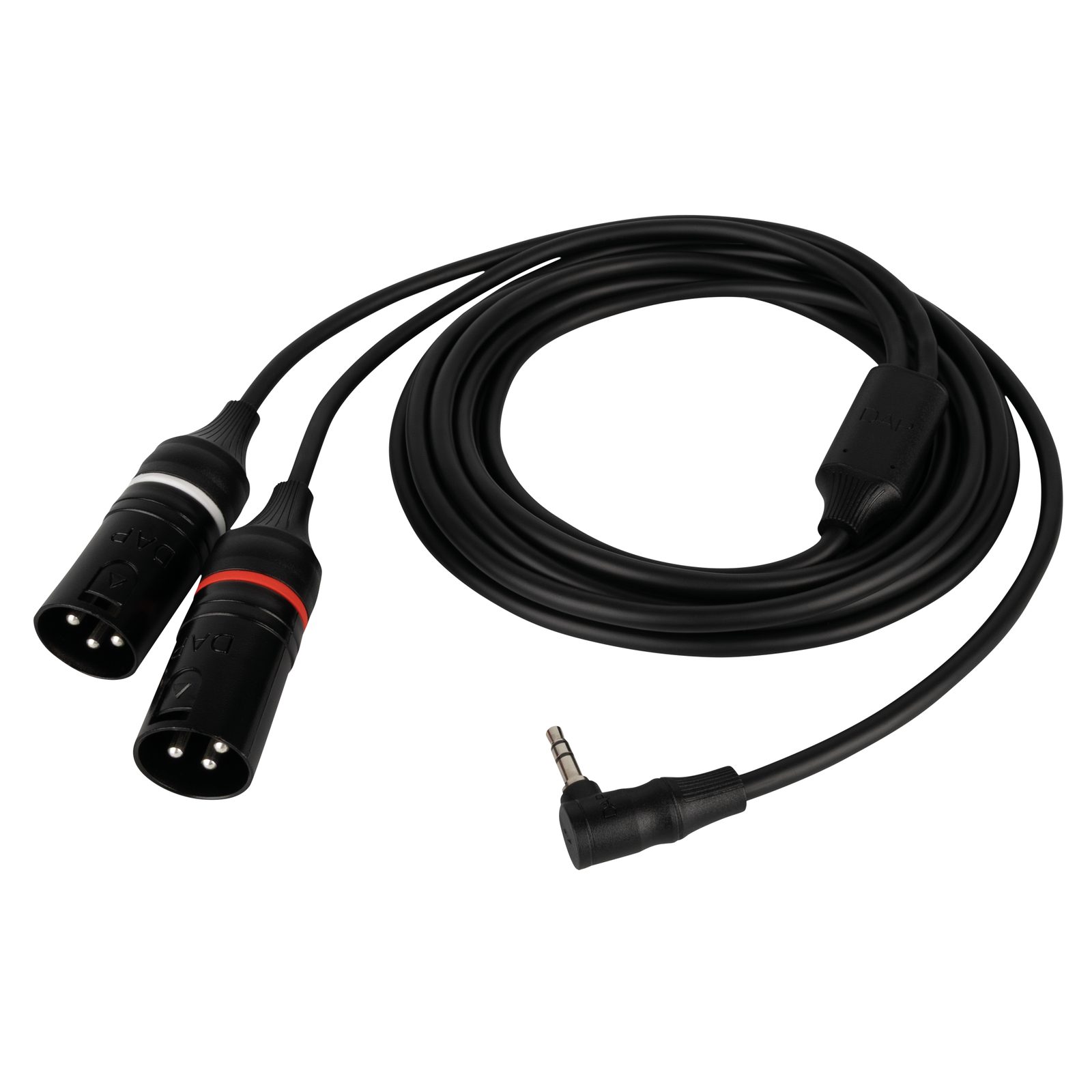Cavo mini-jack stereo 3,5 mm 90° to 2 XLR maschio 3P 3m - DAP FL1183
