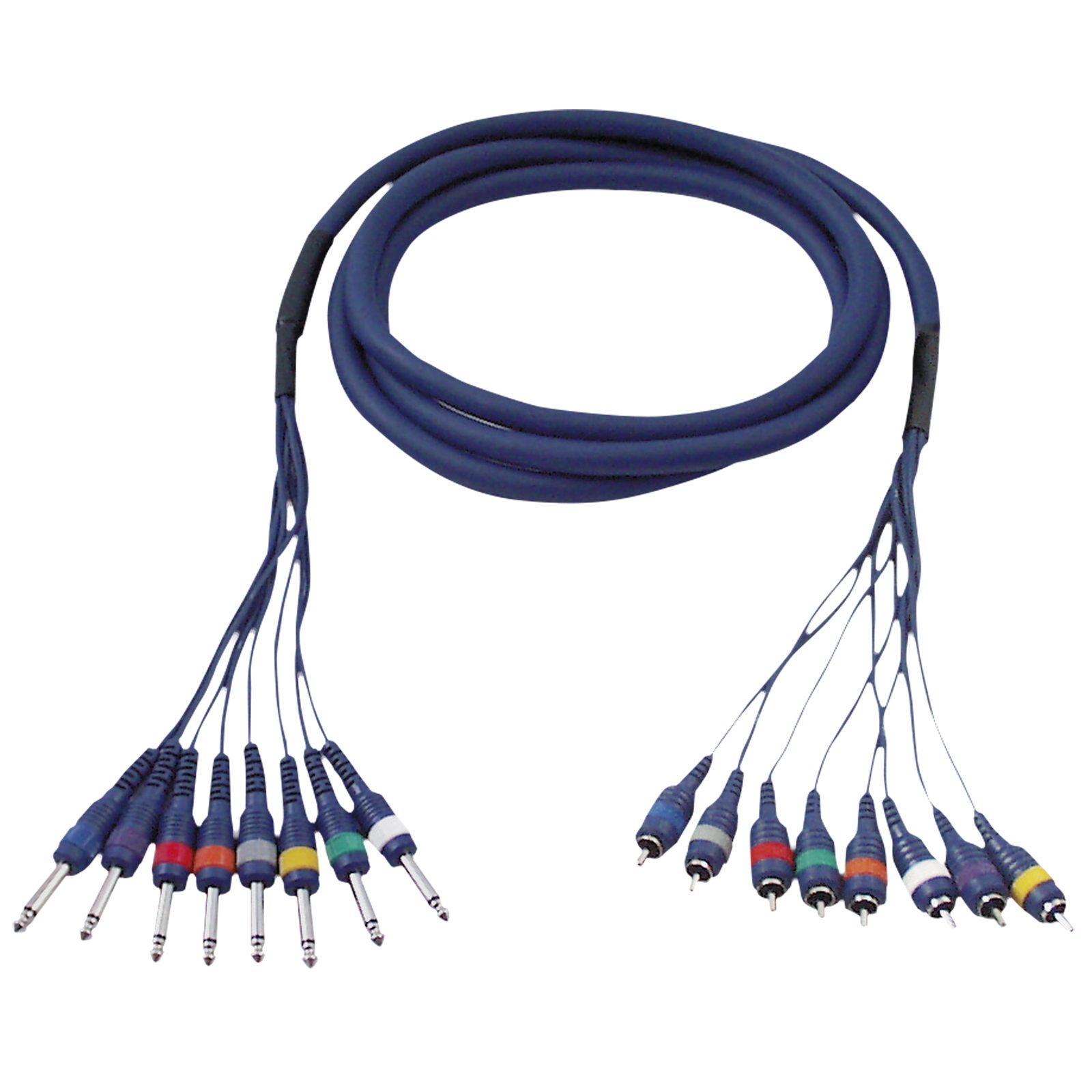 Snake 8 canali Jack mono a RCA maschio 6m - DAP FL64600