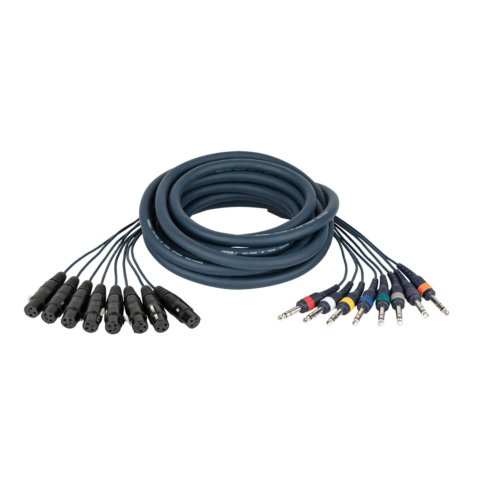 Cavo snake 8 XLR/F 3P - Jack TRS 6.3mm 3m - DAP FL67300