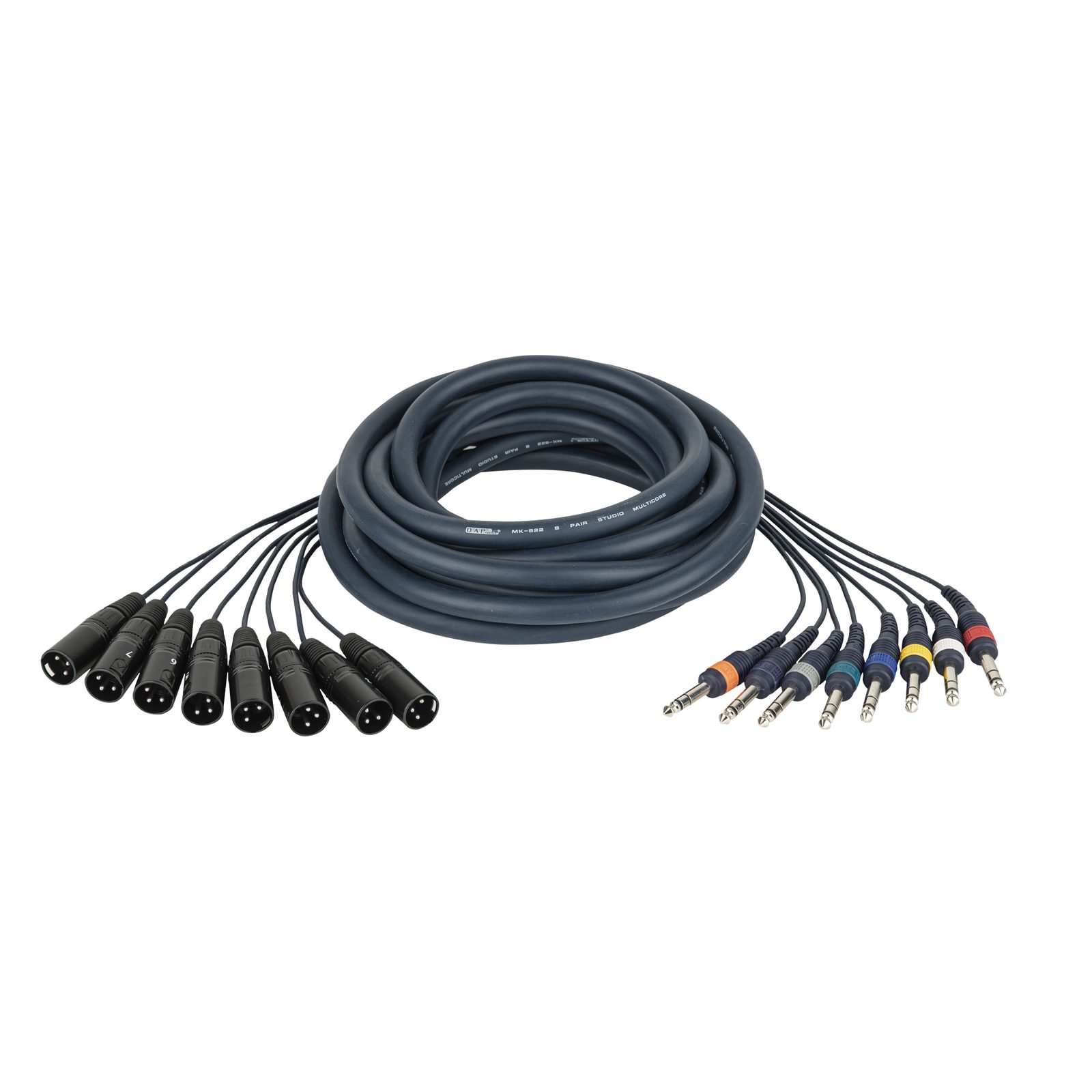 Cavo snake 8 XLR/M 3P - Jack TRS 6.3mm 3m - DAP FL68300