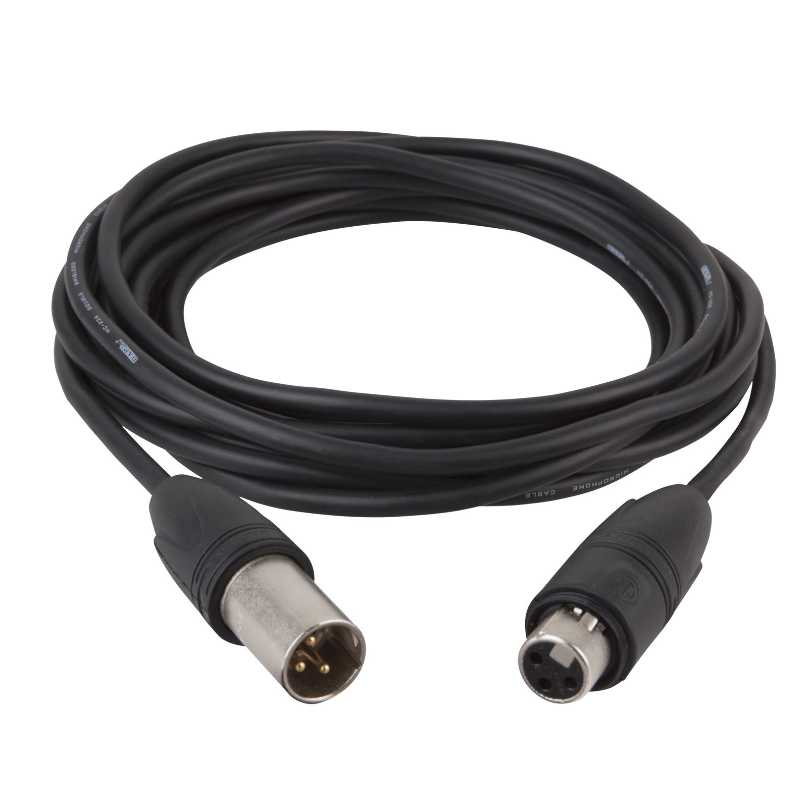 Cavo microfono XLR IP65 bilanciato 3P M a F Neutrik XX-HD, 10m, nero - DAP FL7310