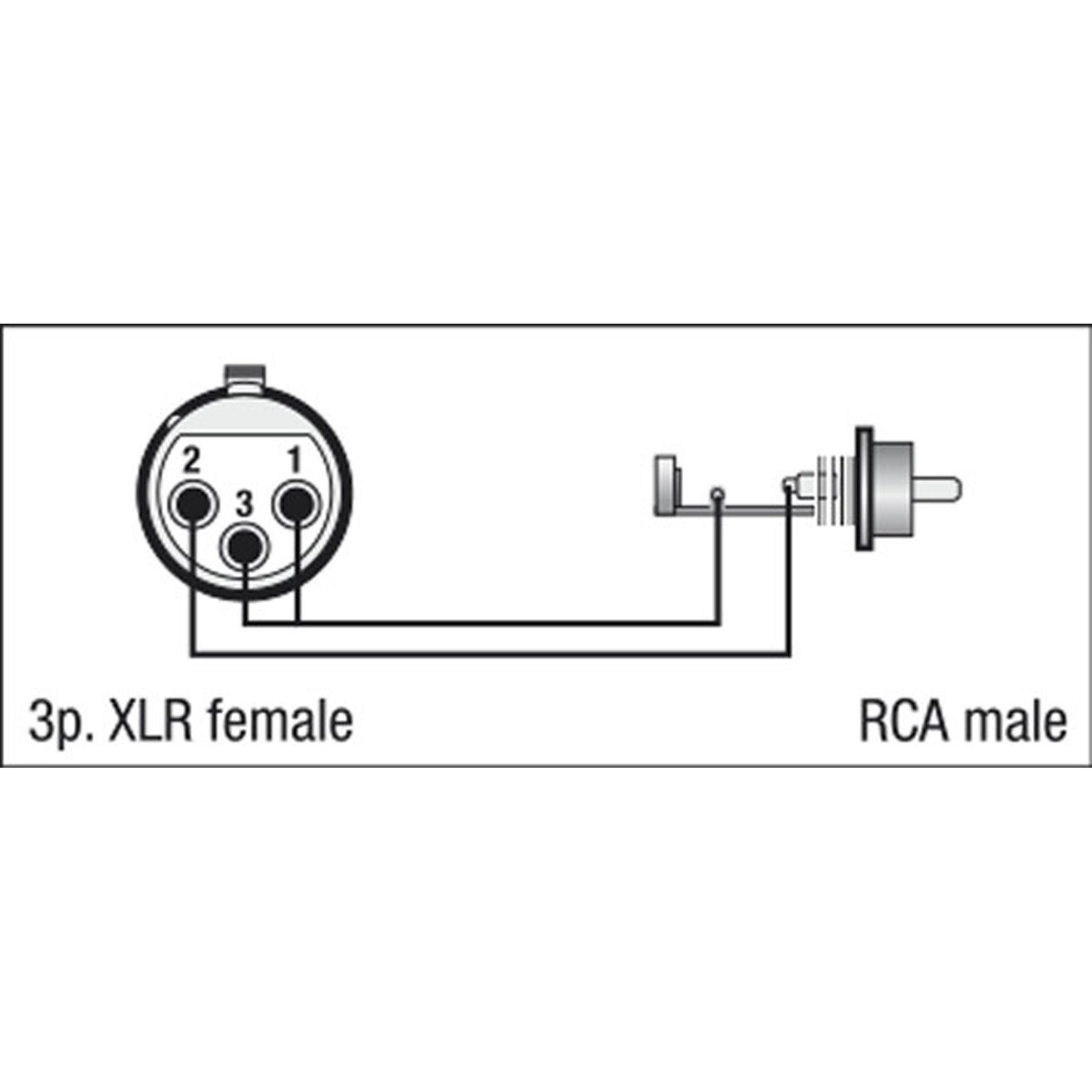 Adattatore XLR 3P femmina a RCA maschio - DAP FLA31