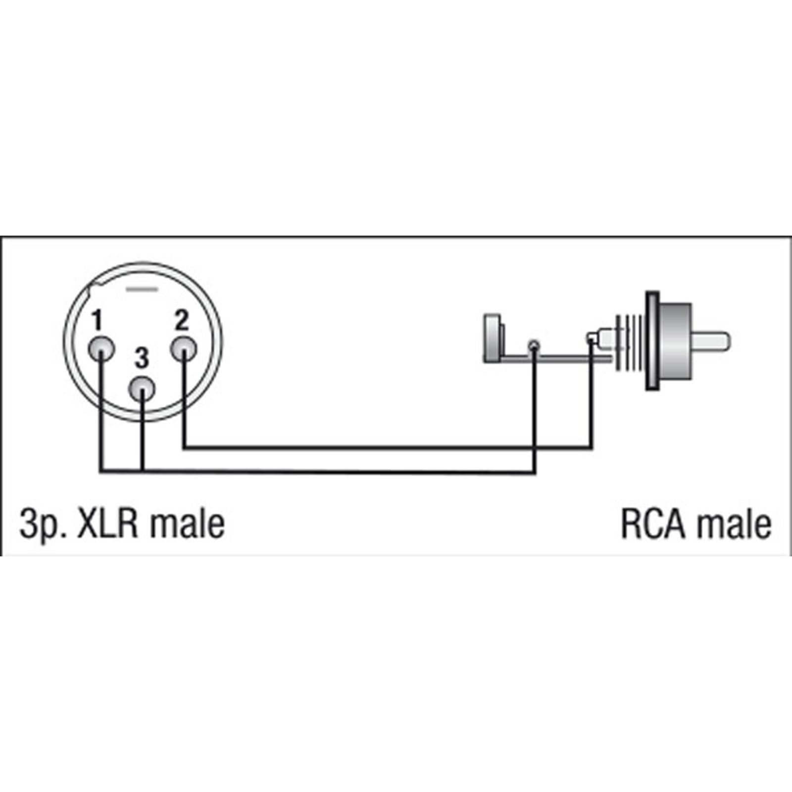 Adattatore XLR 3P maschio a RCA maschio - DAP FLA32