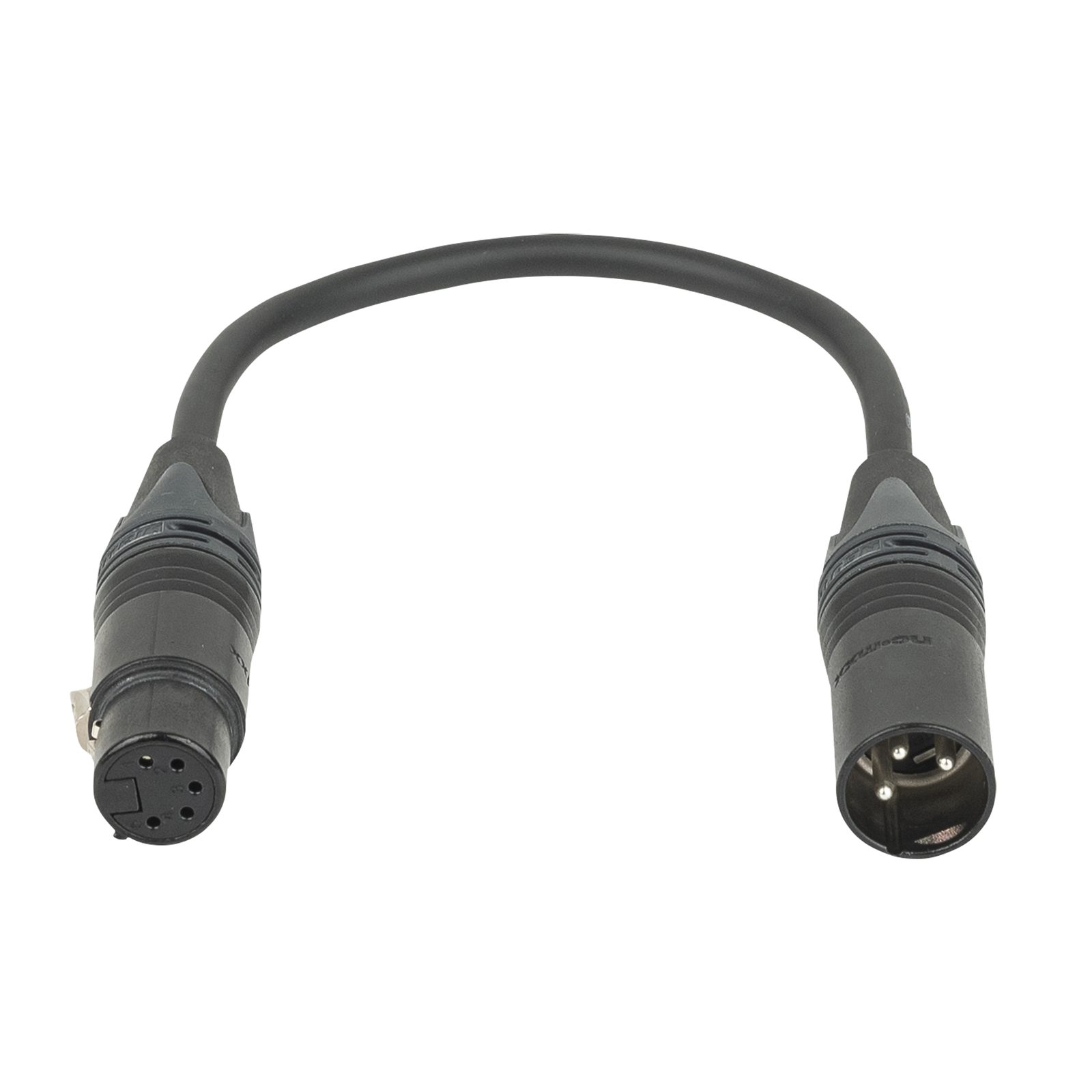 Adattatore DMX XLR 3P maschio a 5P femmina 0.25m - DAP FLA44