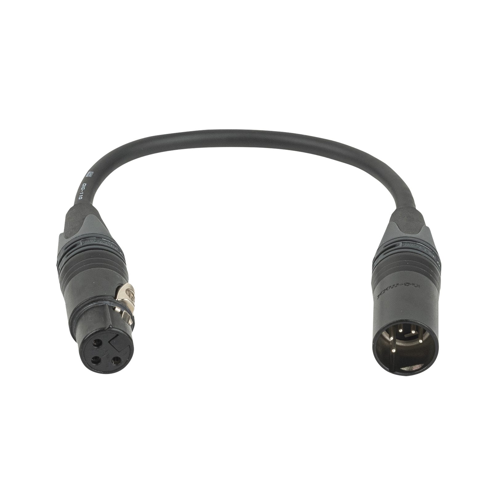 Adattatore DMX XLR 3P femmina a 5P maschio 0.25m - DAP FLA45