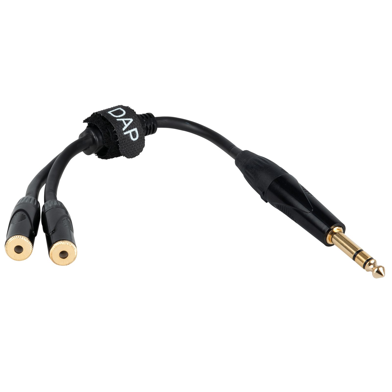Cavo adattatore stereo 6.3mm TRS maschio a 2x 3.5mm TRS femmina 0.3m - DAP FLA54