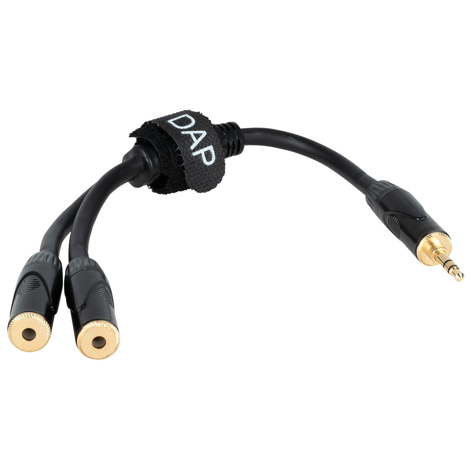Cavo adattatore stereo 3.5mm TRS maschio a 2x 3.5mm TRS femmina 0.3m - DAP FLA55